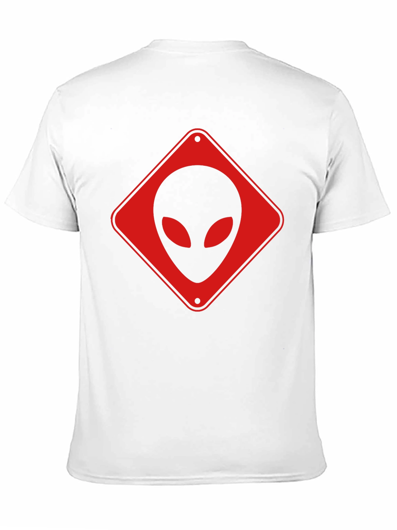 Black Alien Crossing Black T-Shirt view 11