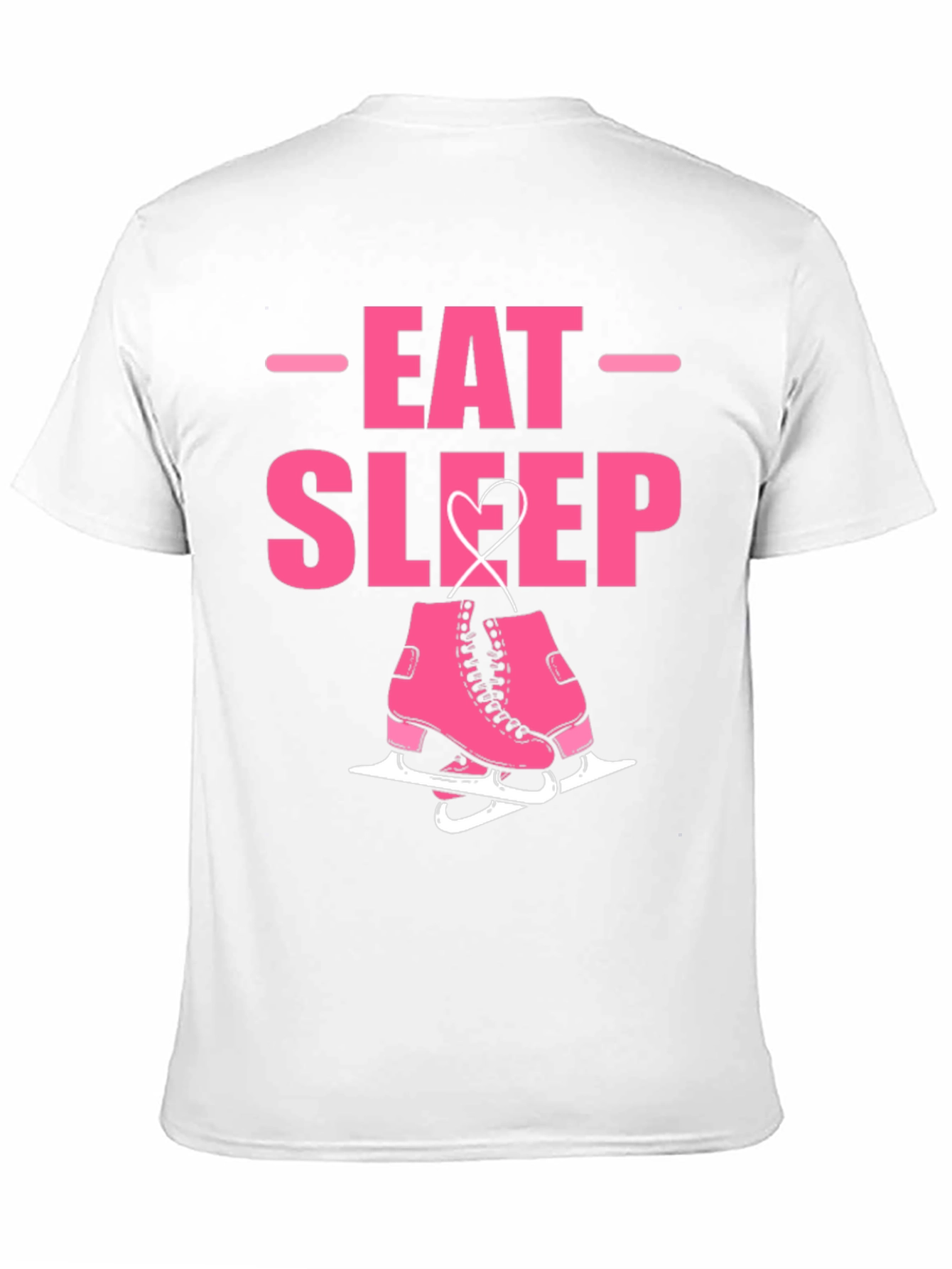 Black Eat Sleep Skate Graphic Tee - Ice Skating T-Shirt view 11