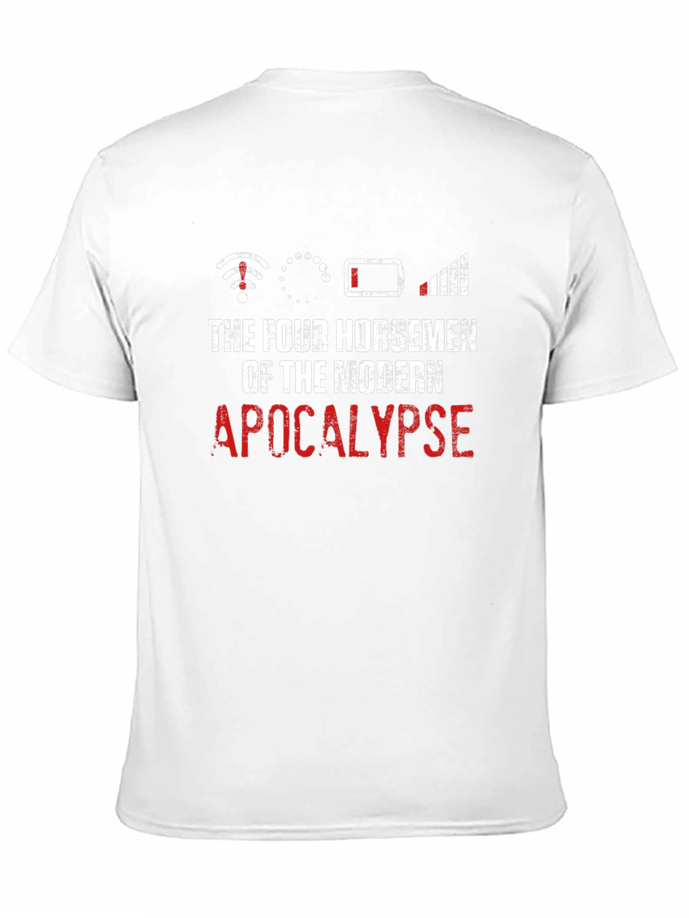 Black Modern Apocalypse T-Shirt Funny Geeky Humor Tee view 11
