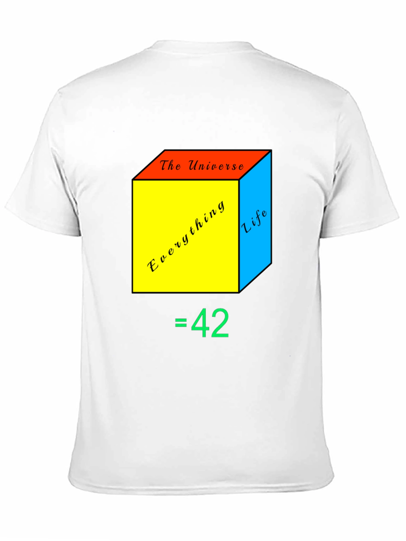 Black The Answer to Life T-Shirt view 11