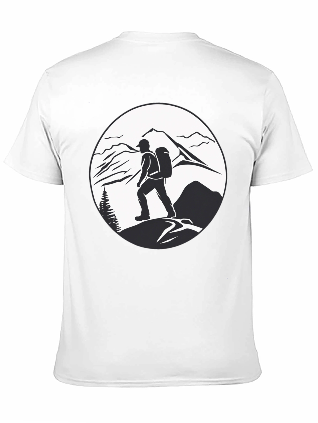 Black Mountain Hiker Graphic Tee - Adventure Ready Shirt view 11