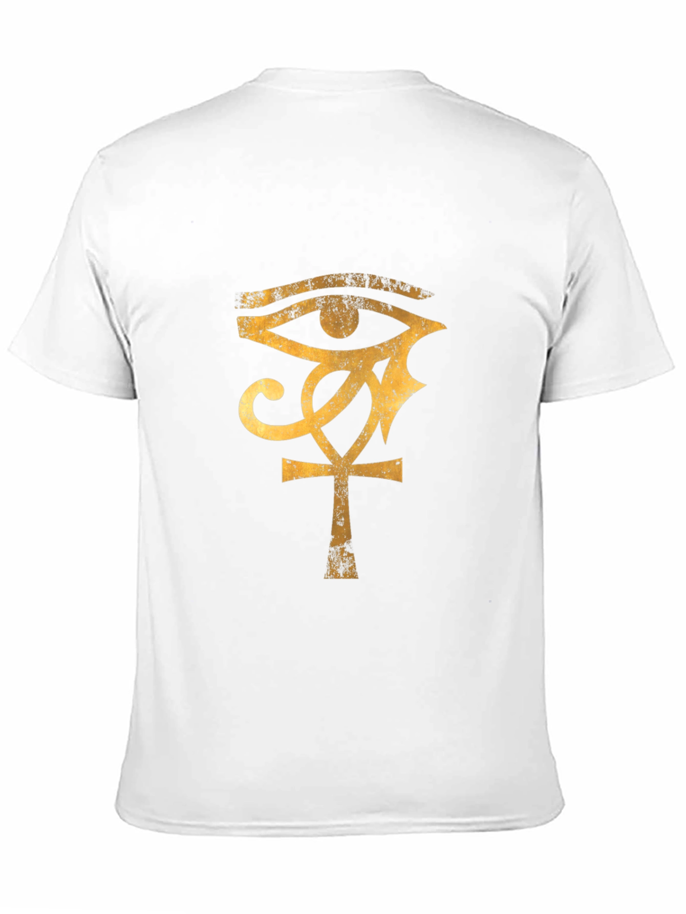 Black Eye of Ra Ankh Graphic T-Shirt - Black view 11