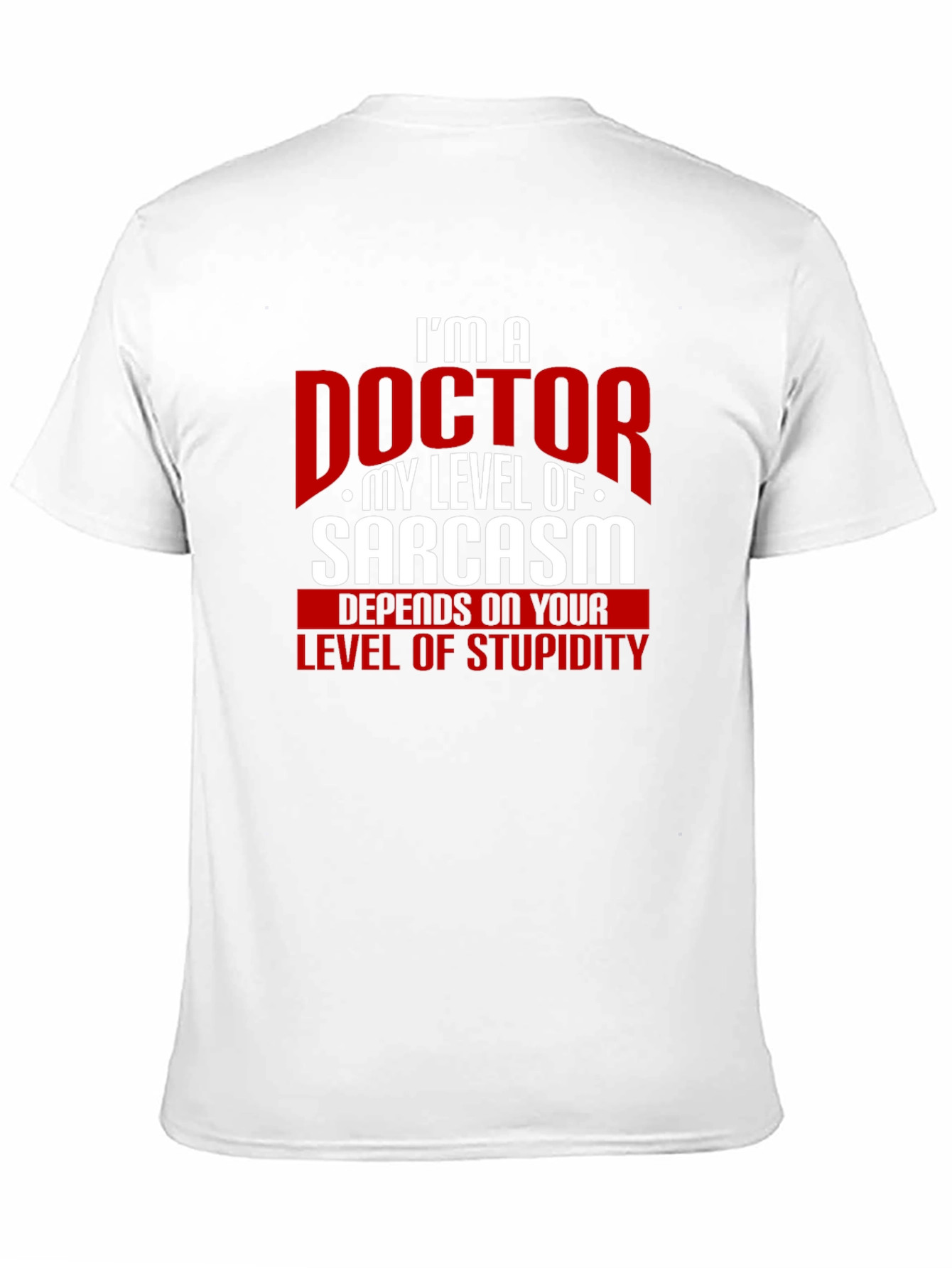 Black I'm a Doctor Sarcasm Graphic Tee view 11
