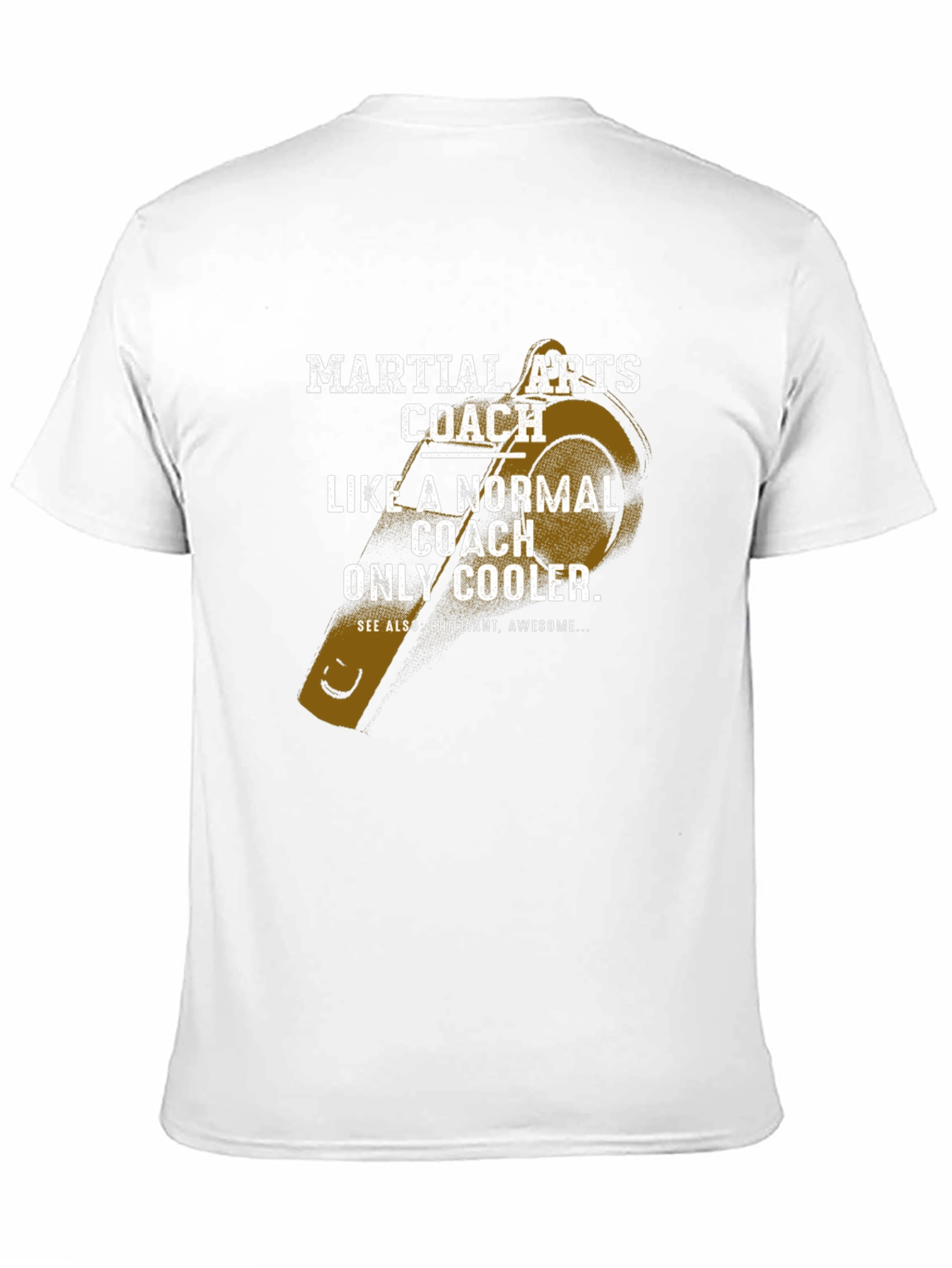 Black Martial Arts Coach T-Shirt - Cool Coach Design view 11