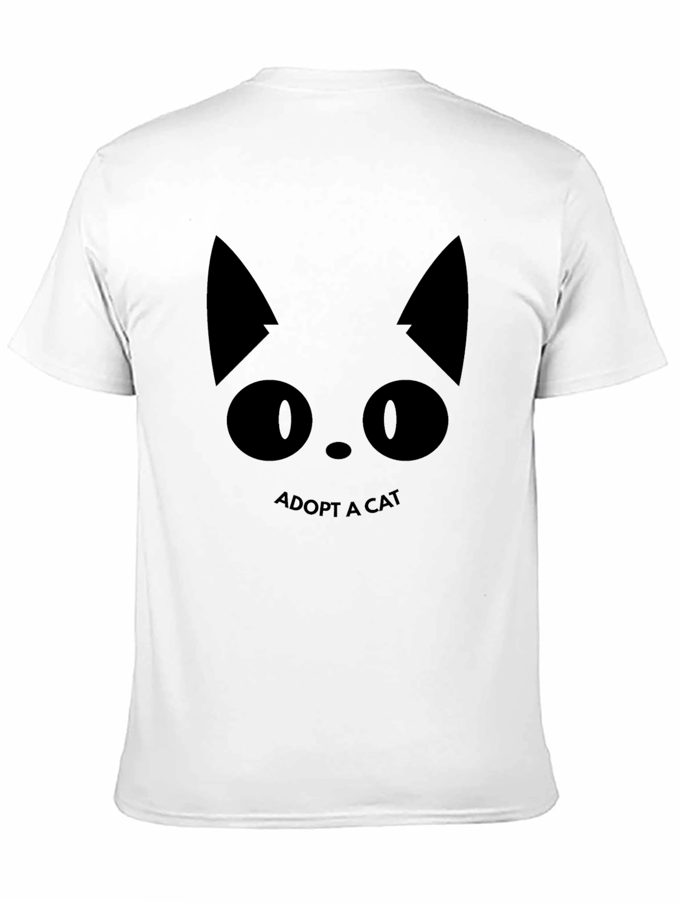 Black Adopt a Cat Black T-Shirt - Animal Lover Tee view 11