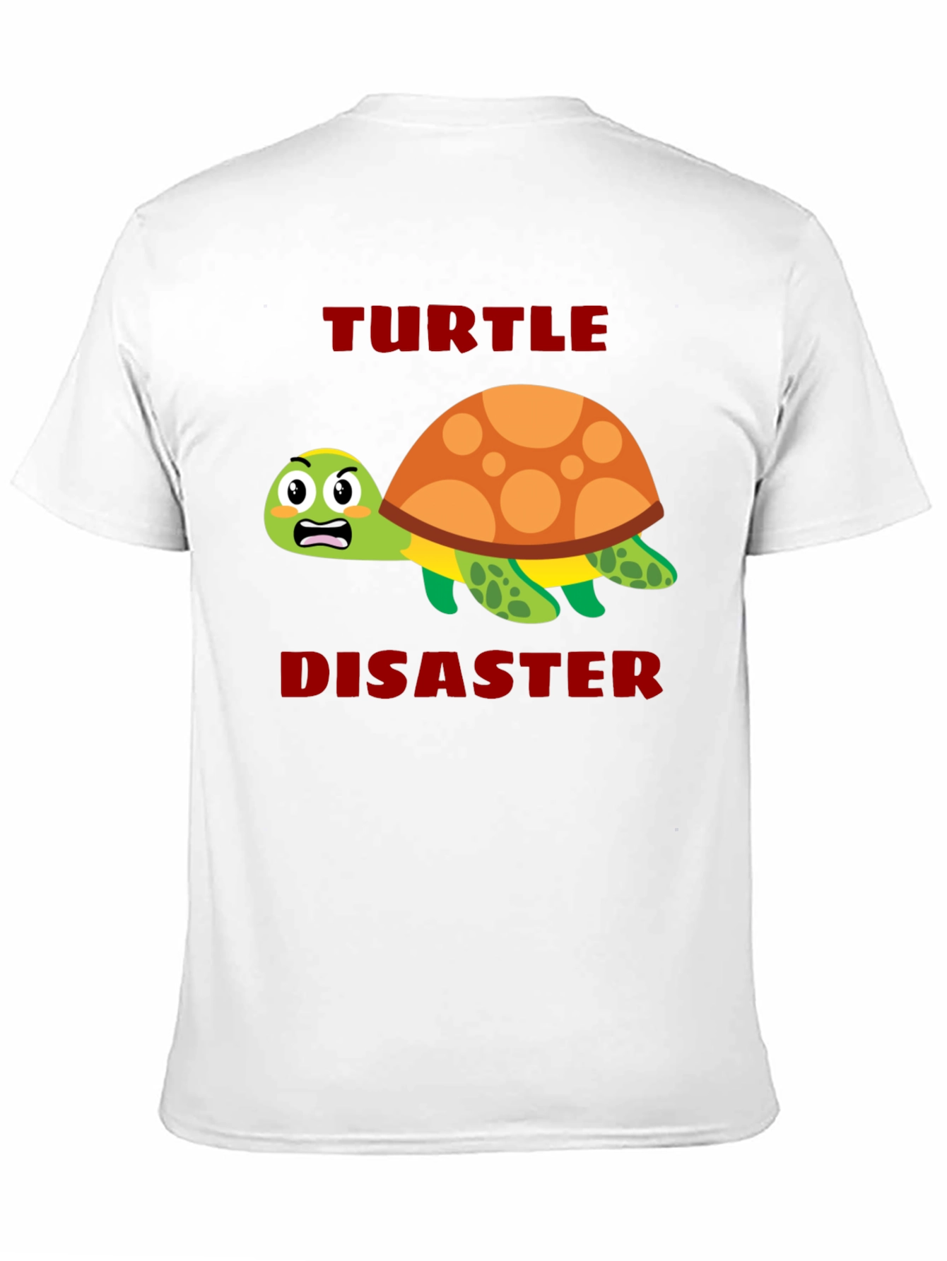 Black Turtle Disaster Graphic Tee - Funny Cartoon Turtle Shirt view 11