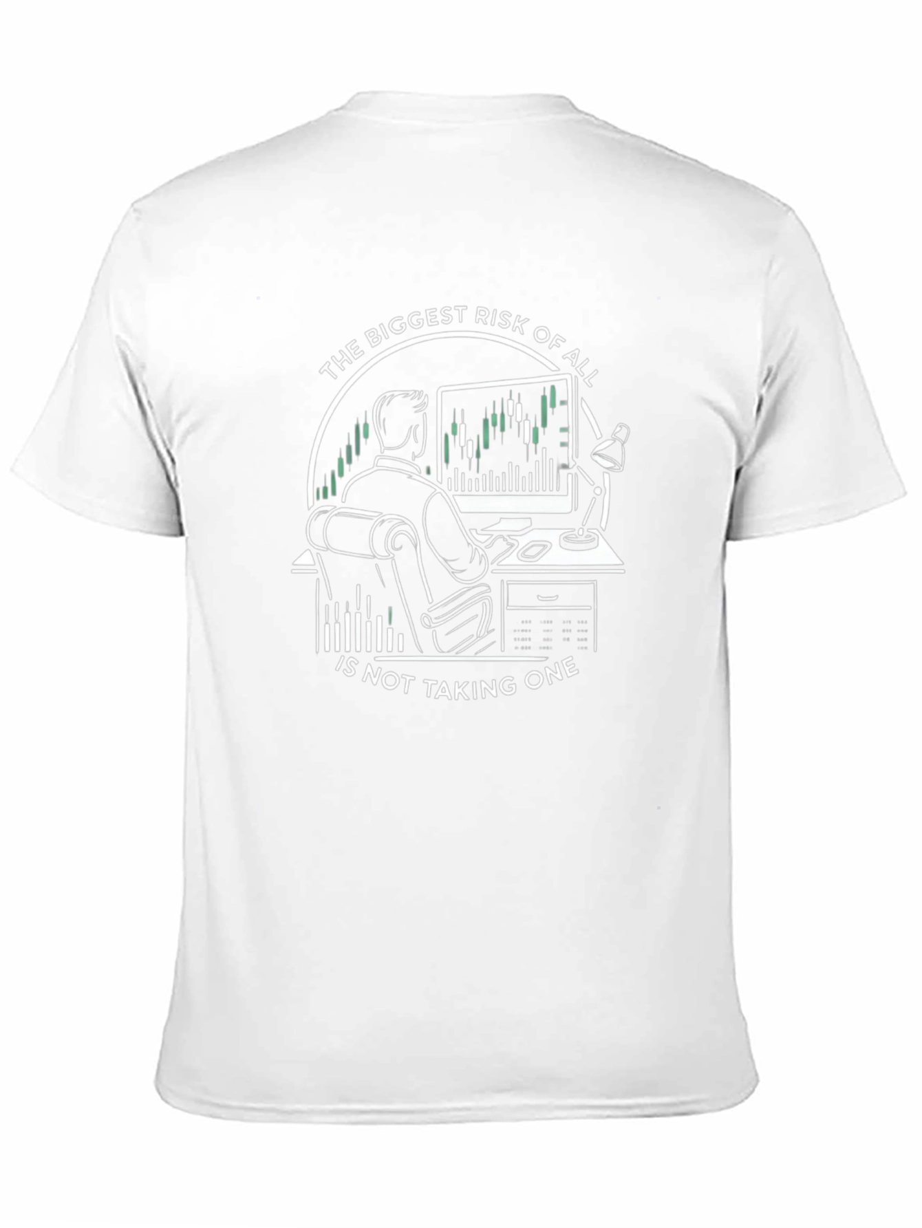 Black Risk Taking Trader T-Shirt view 11