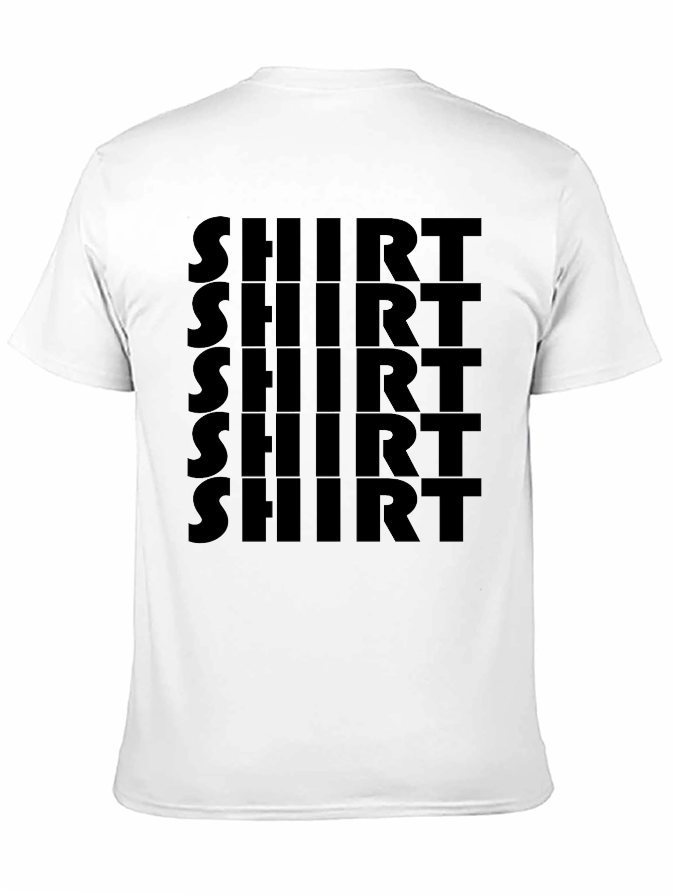 Black Statement Shirt Black Tee - 'Shirt' All Over Print view 11