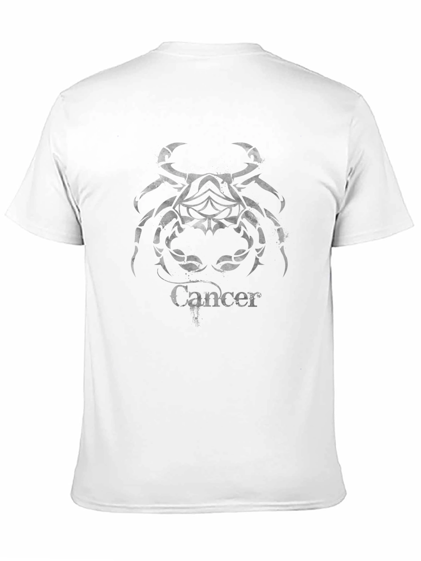 Black Cancer Zodiac T-Shirt - Black Graphic Tee view 11
