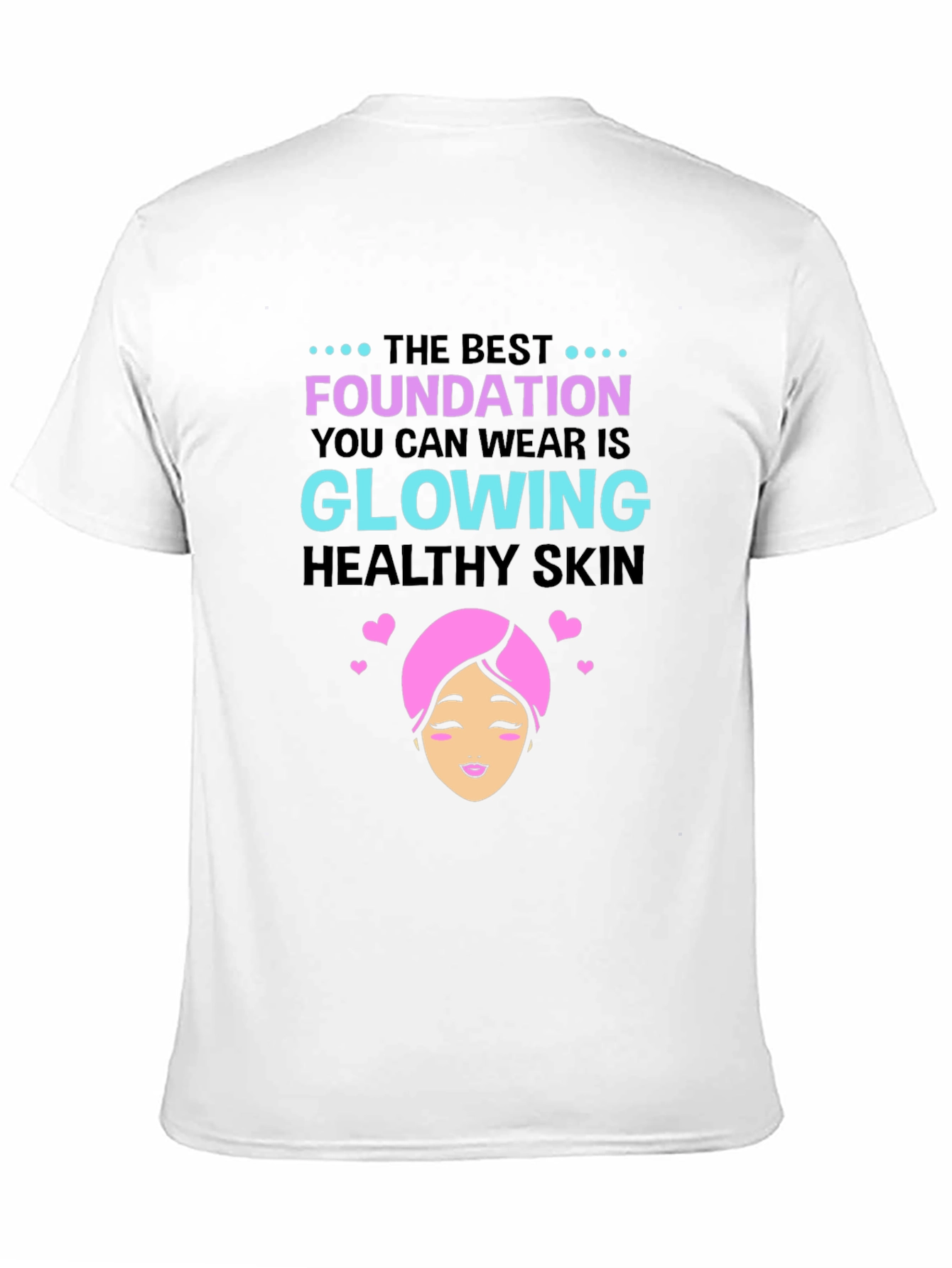 Black Glowing Skin T-Shirt - Beauty & Wellness view 11