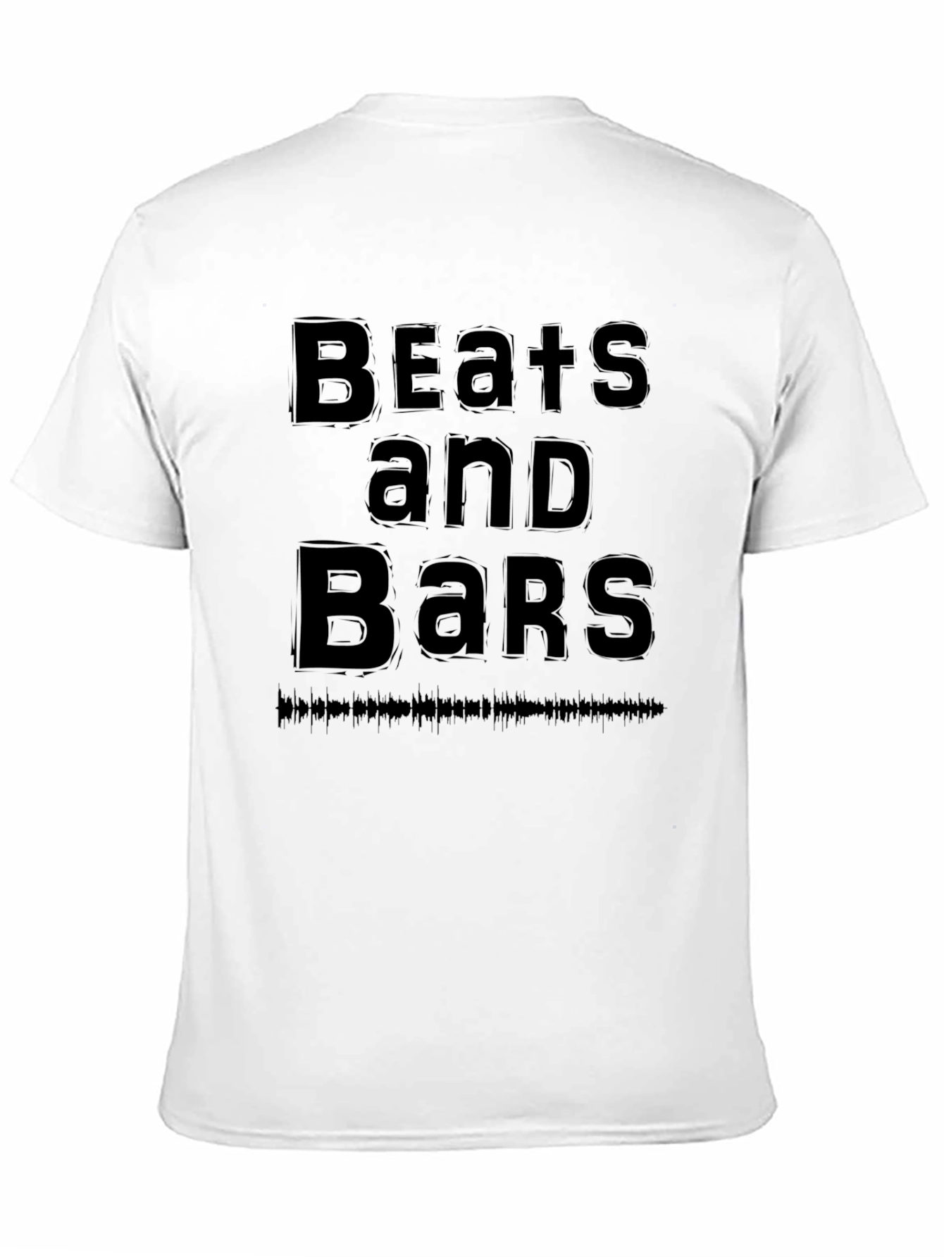 Black Beats and Bars Black Graphic Tee view 11