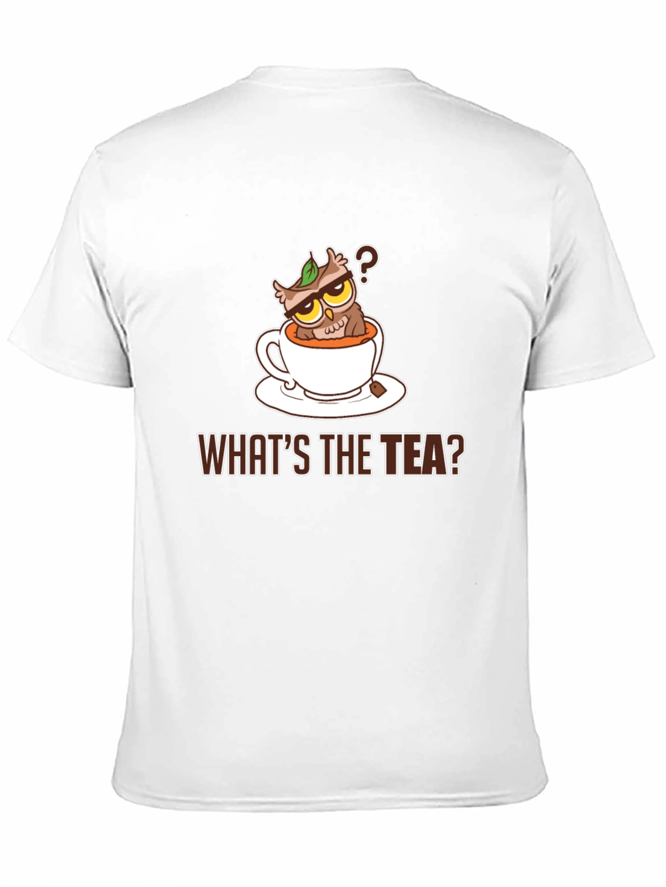 Black What's The Tea Owl Graphic Tee view 11