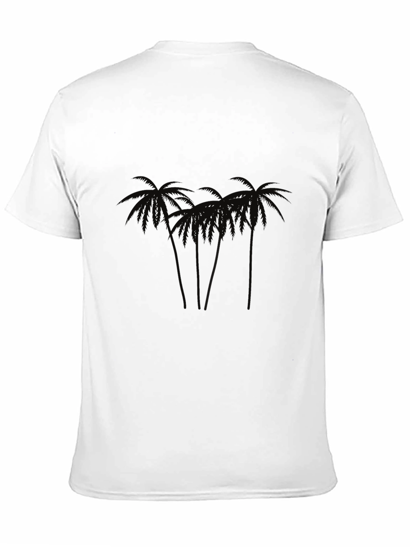 Black Palm Tree Graphic Black T-Shirt view 11