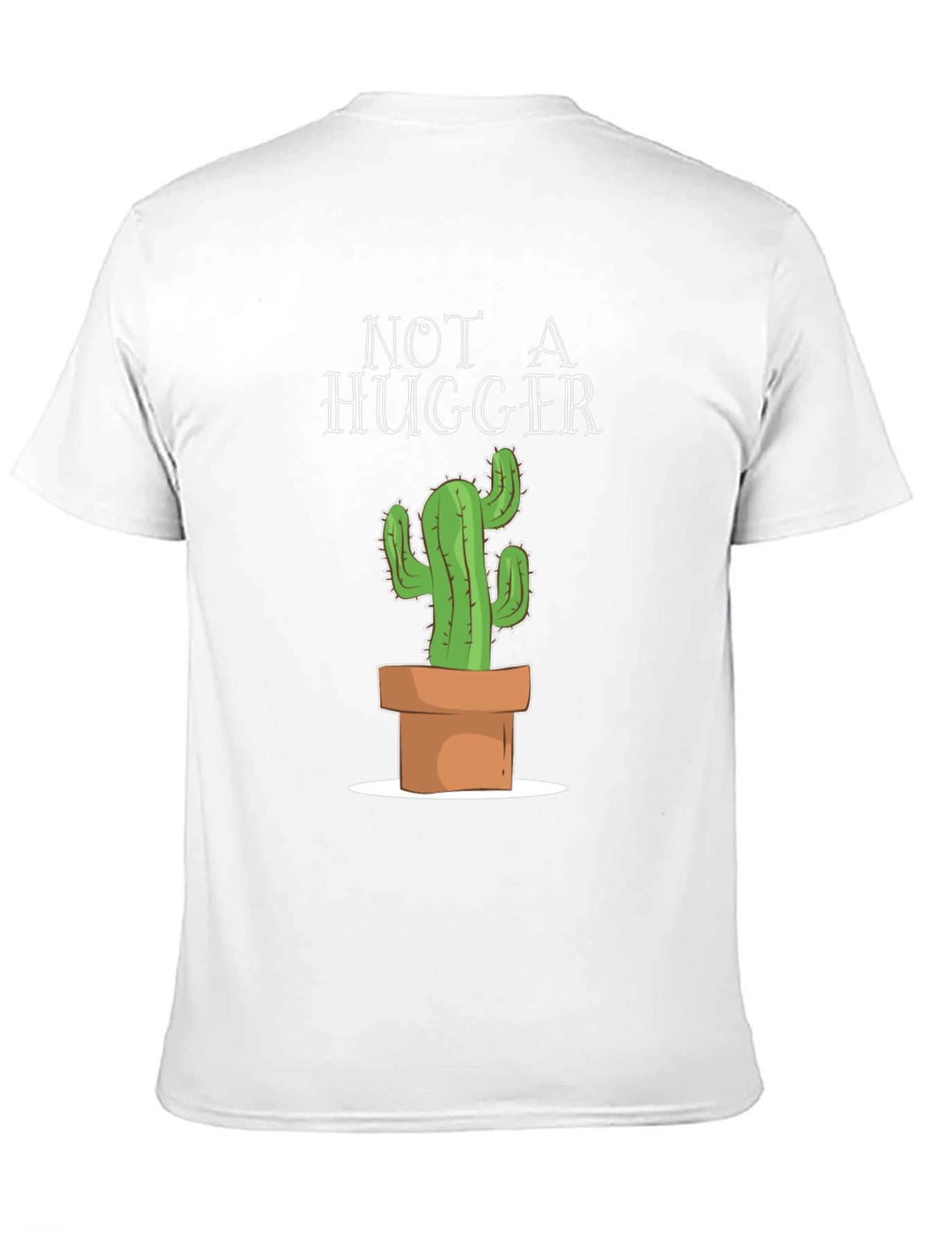 Black Not A Hugger Cactus Graphic T-Shirt view 11