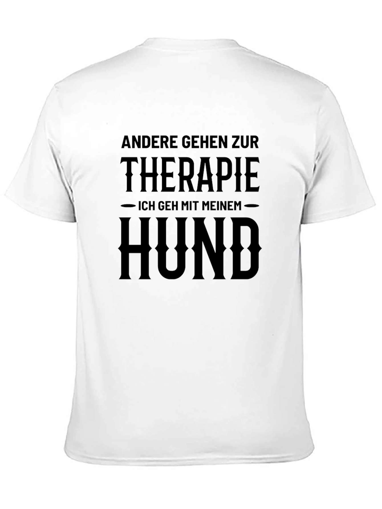 Black Therapie Hund T-Shirt - Dog Lover Gift view 11