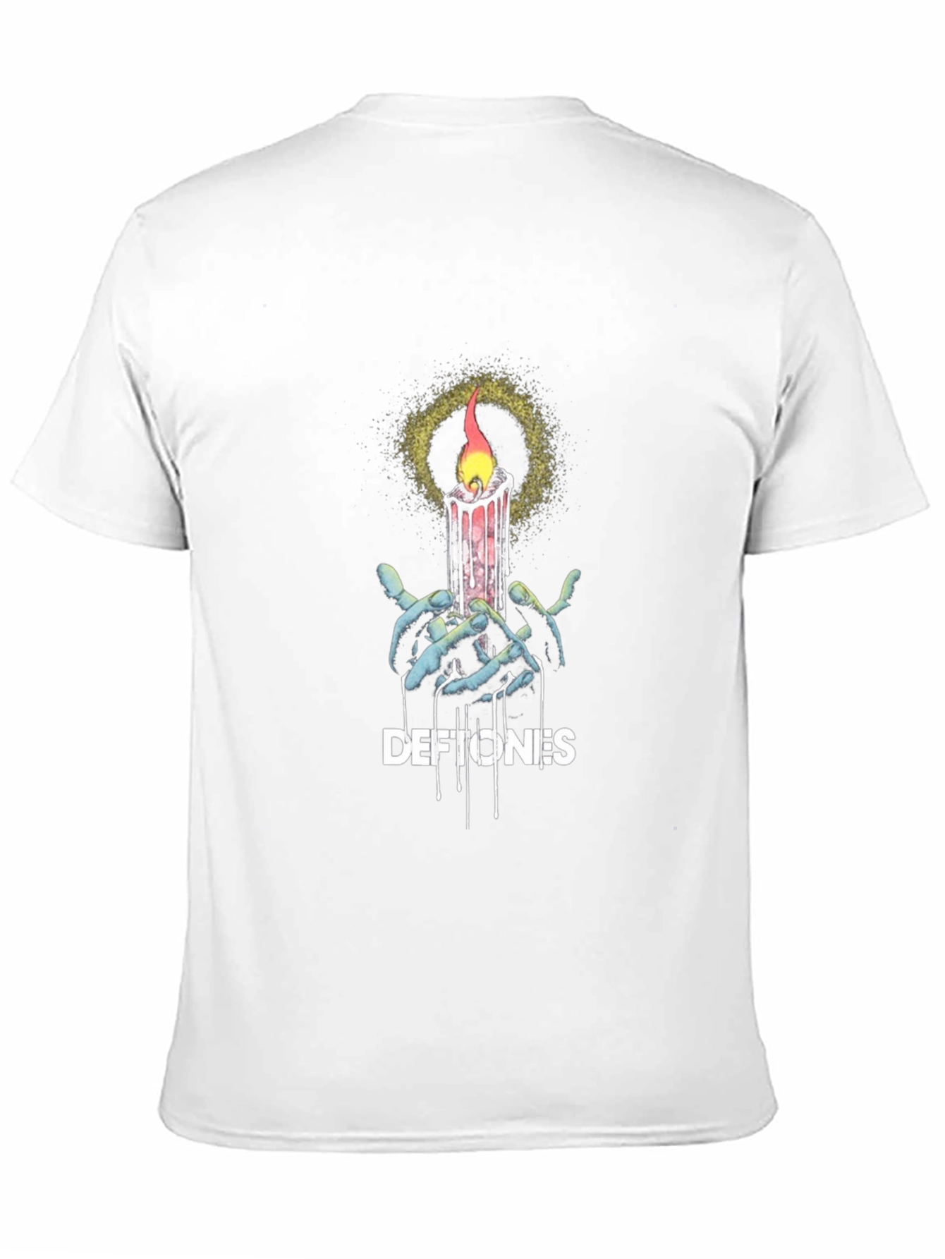 Black Deftones Candle Graphic Black T-Shirt view 11