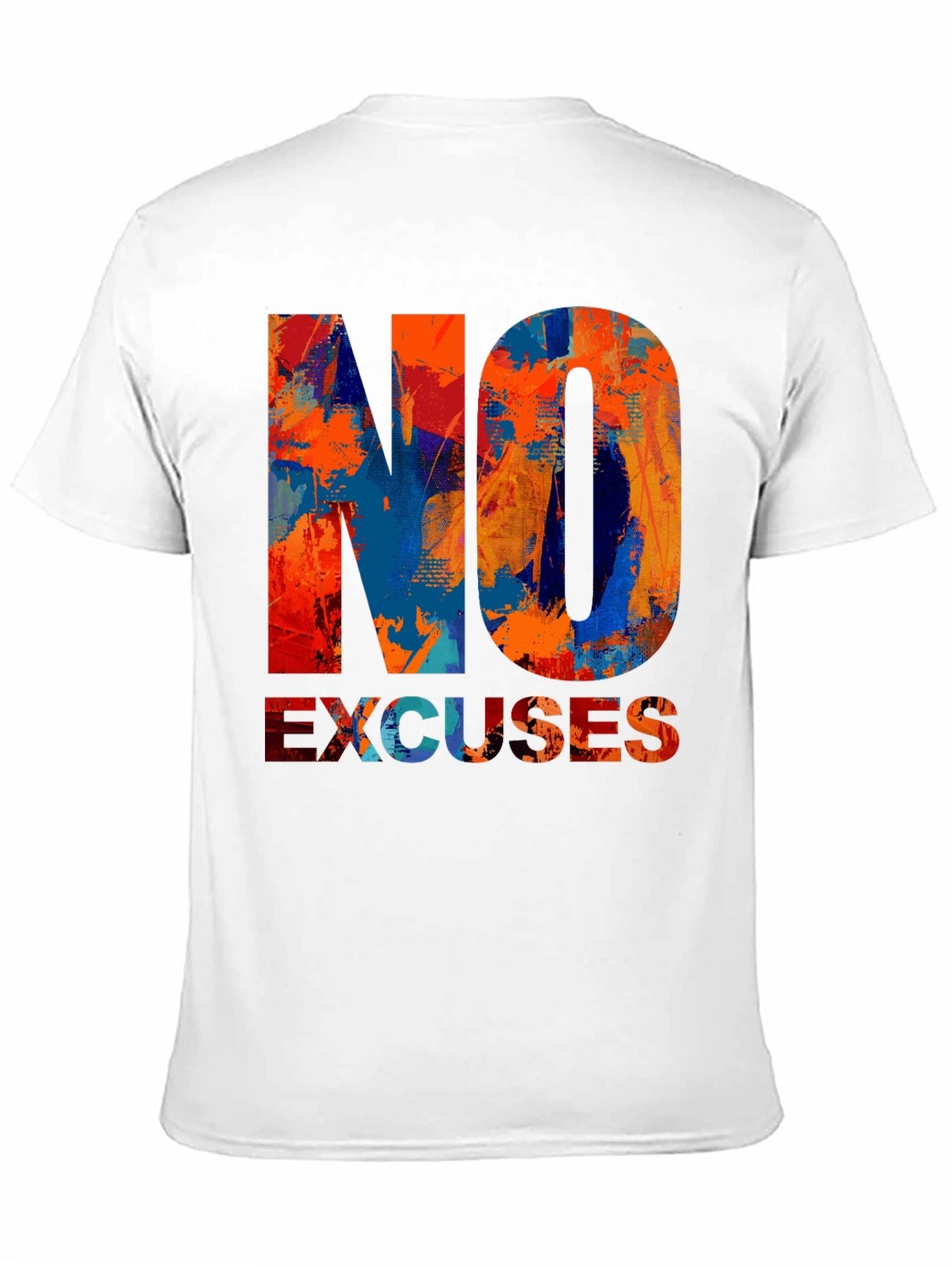 Black No Excuses Graphic T-Shirt - Motivational Design view 11