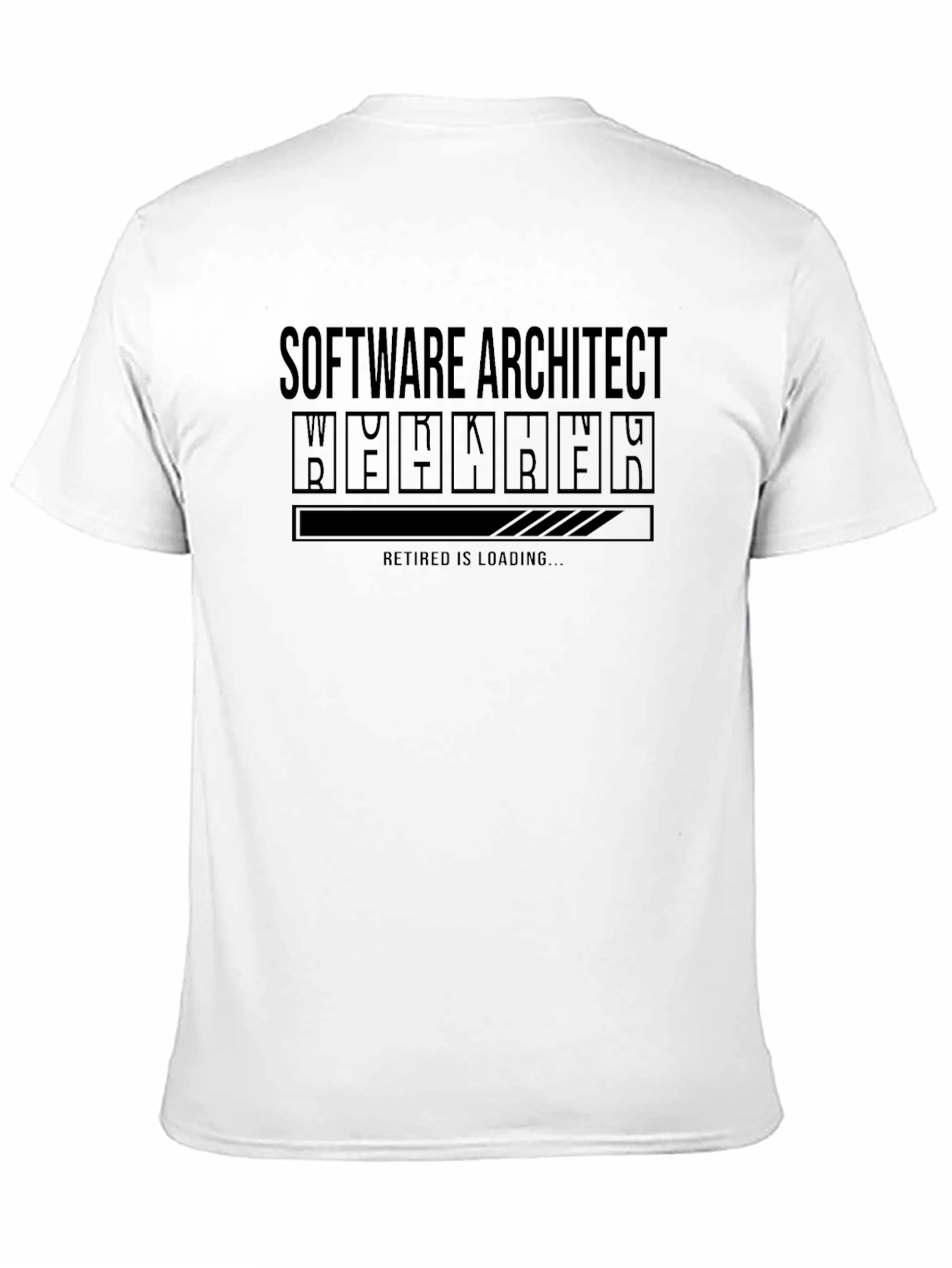 Black Software Architect Retirement Loading T-Shirt view 11
