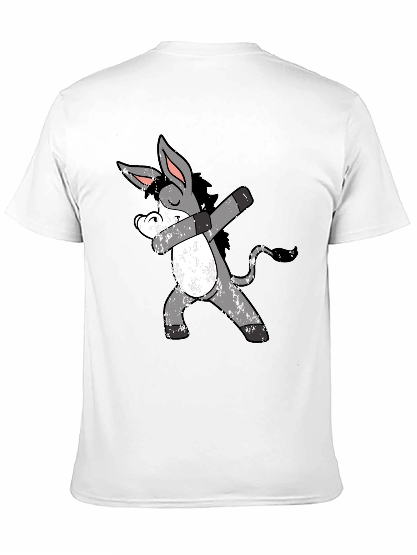 Black Dabbing Donkey Graphic Tee - Unique & Funny view 11
