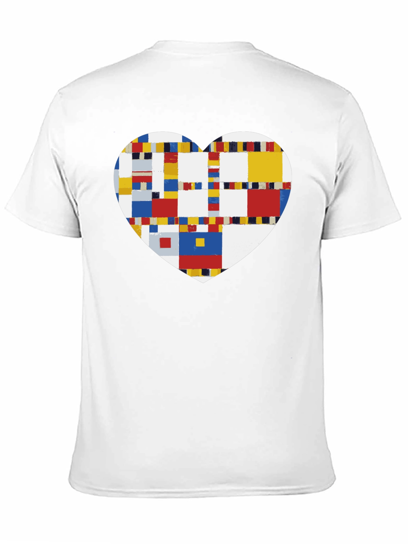 Black Mondrian Heart Graphic Tee - Black view 11