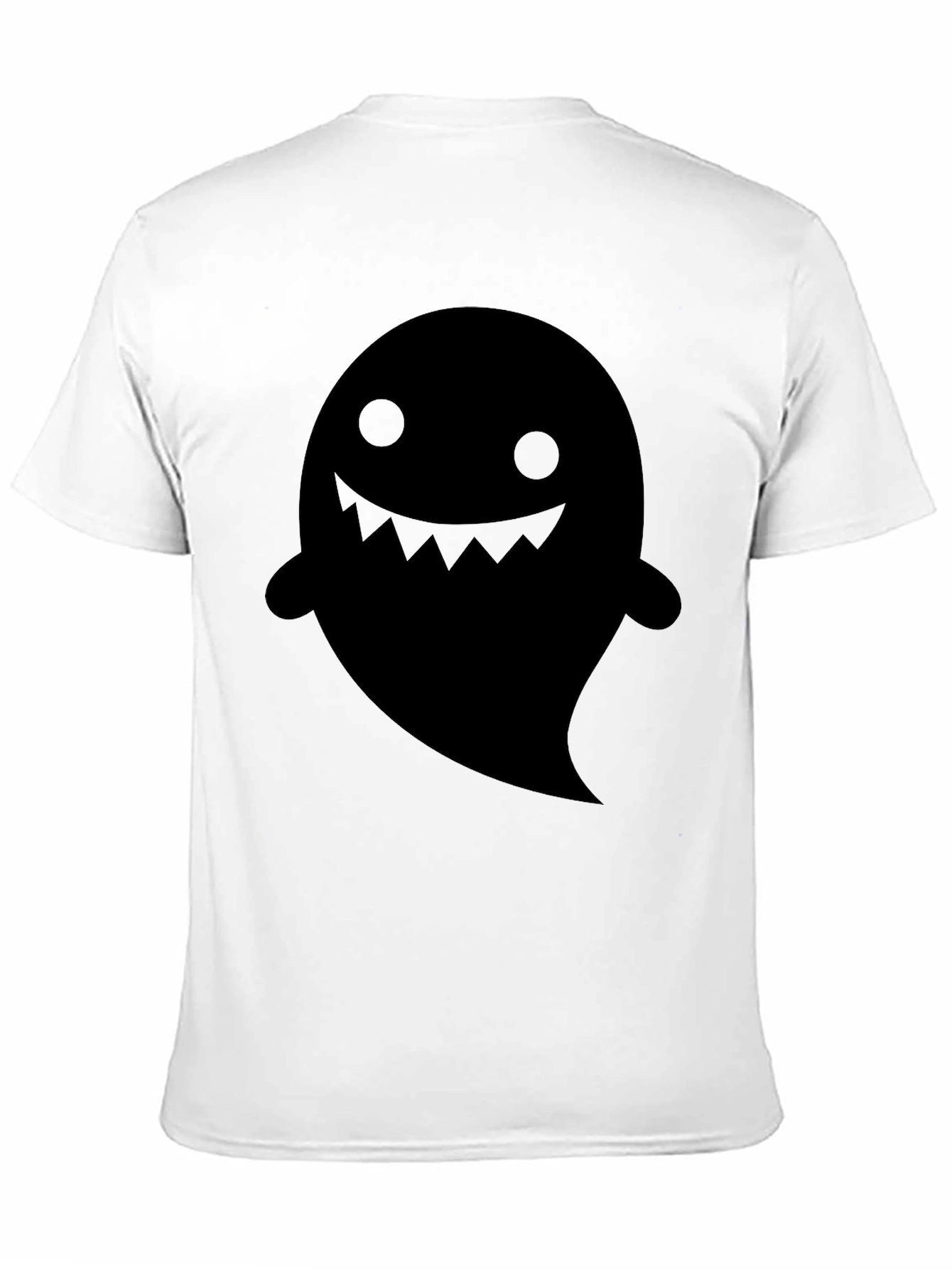 Black Spooky Ghost Graphic Tee - Black view 11