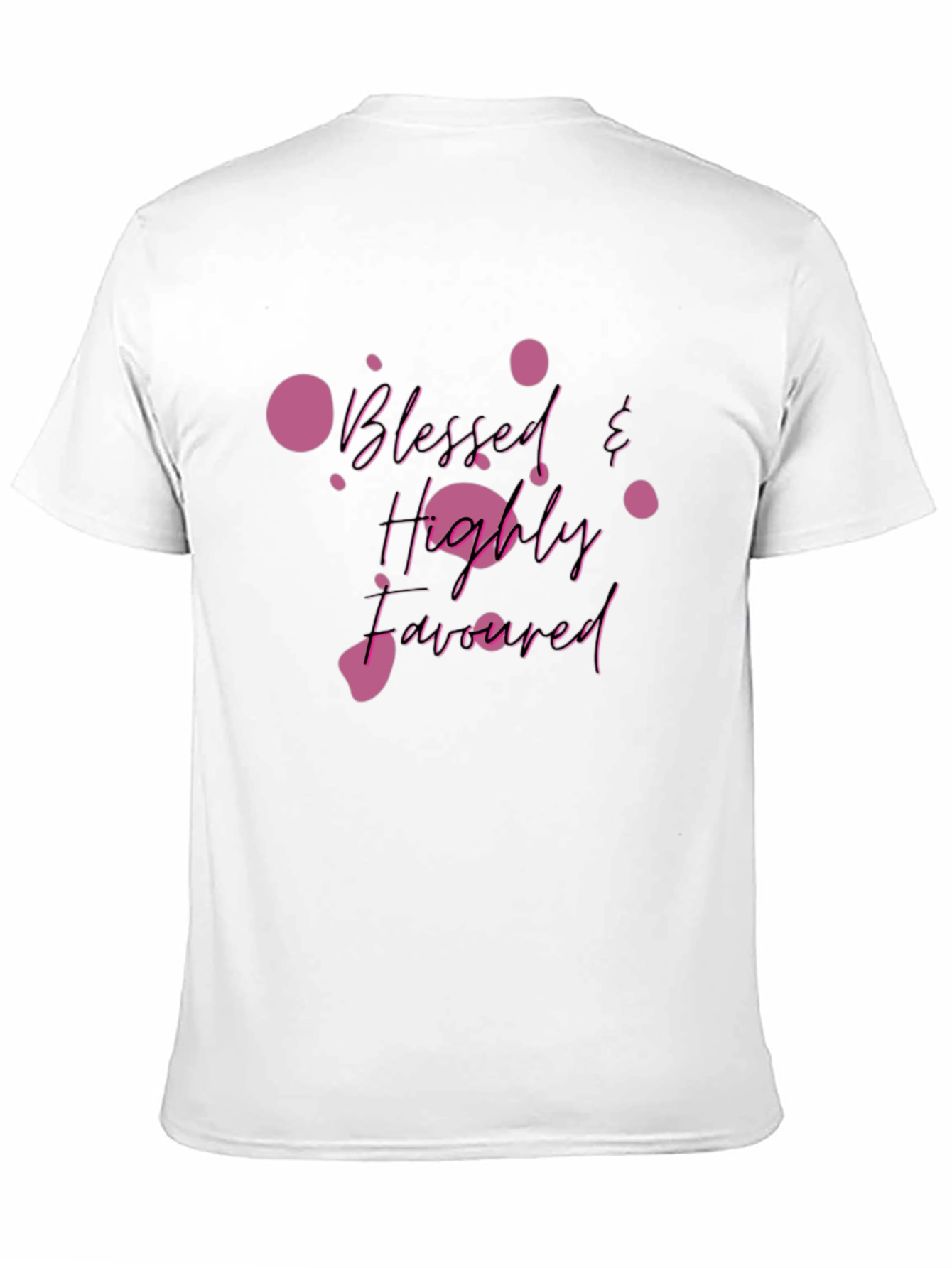 Black Blessed & Highly Favored Black T-Shirt view 11
