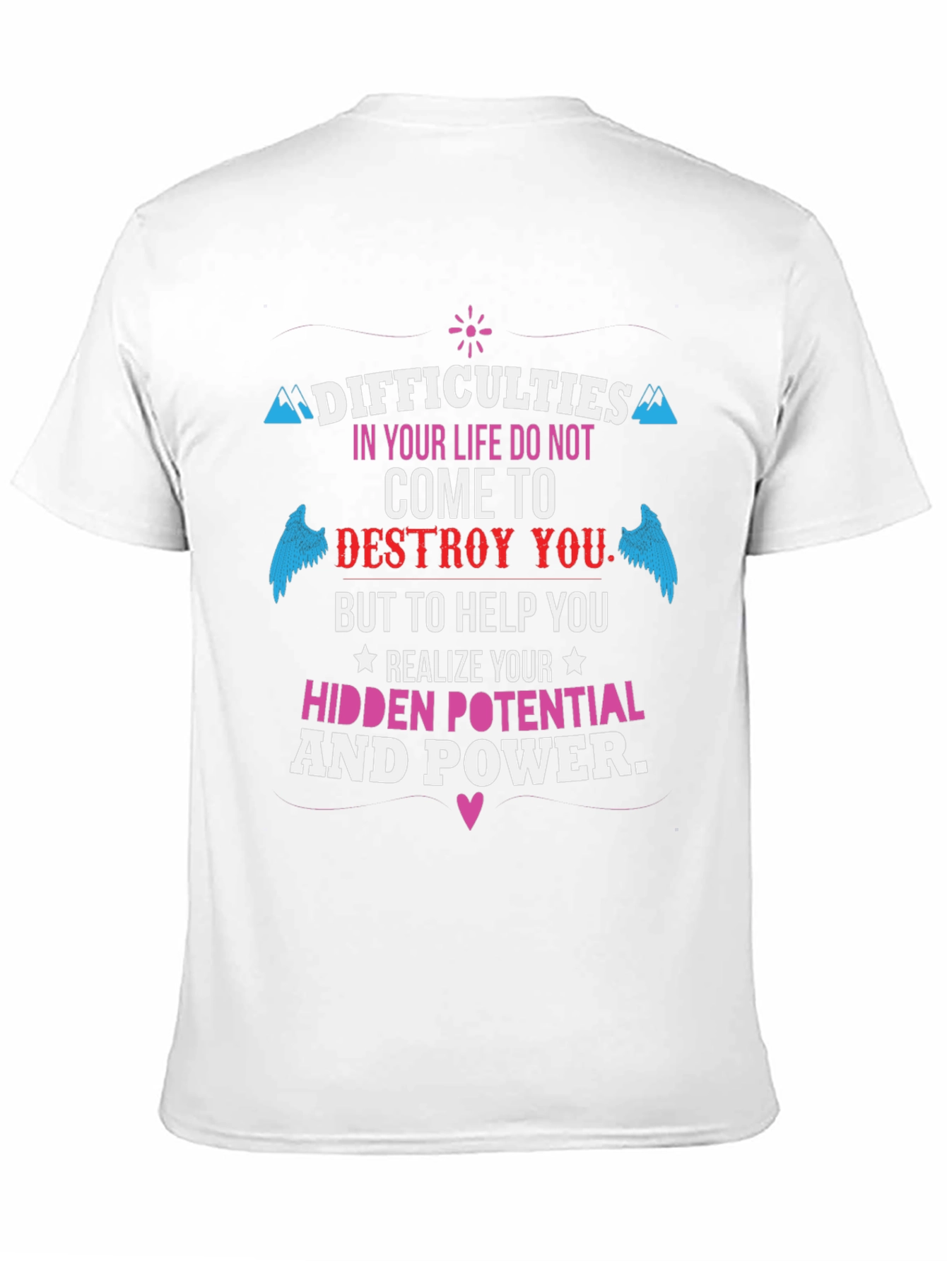 Black Motivational T-Shirt - Hidden Potential & Power view 11