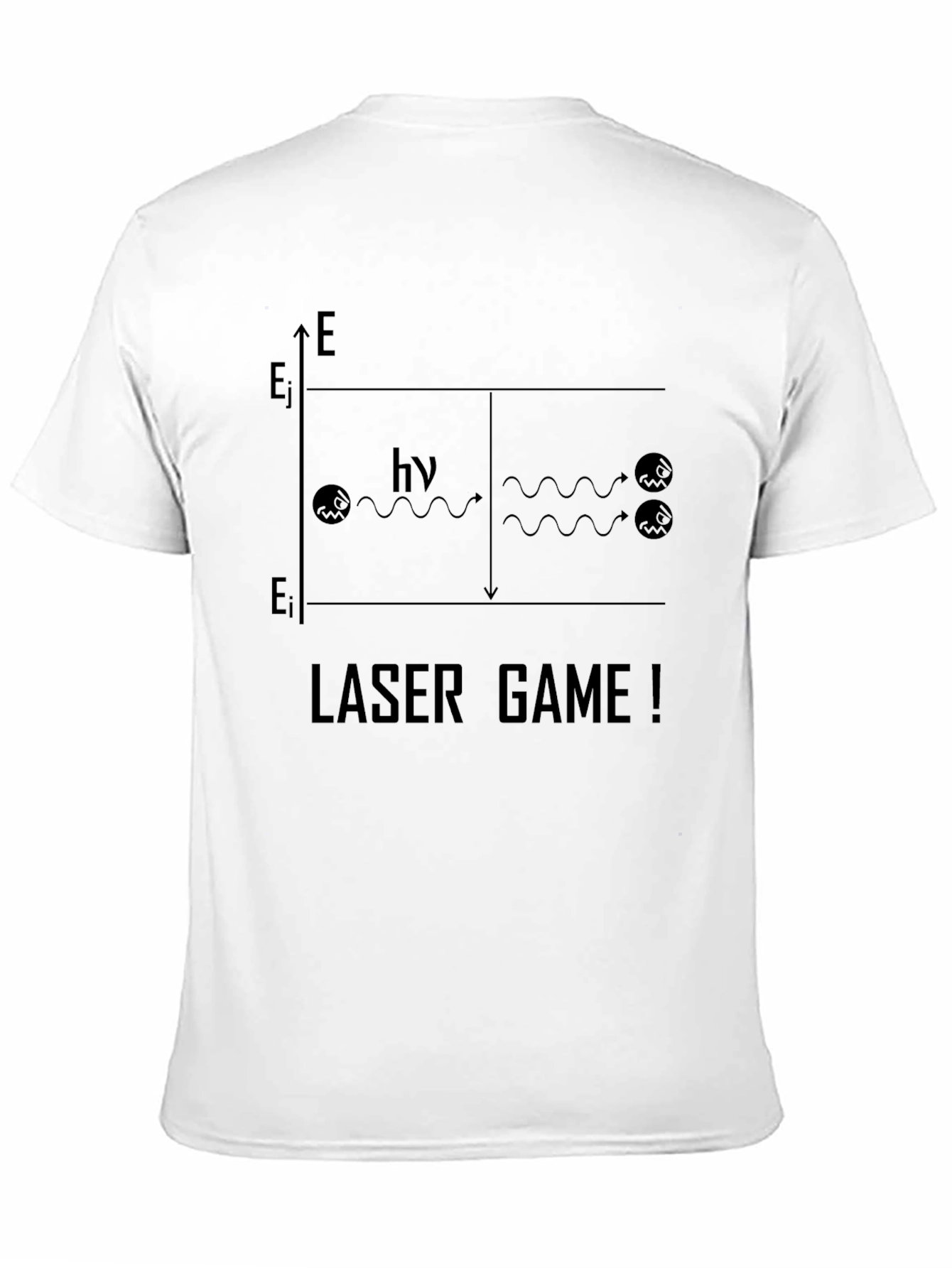 Black Laser Game T-Shirt: Physics Humor view 11