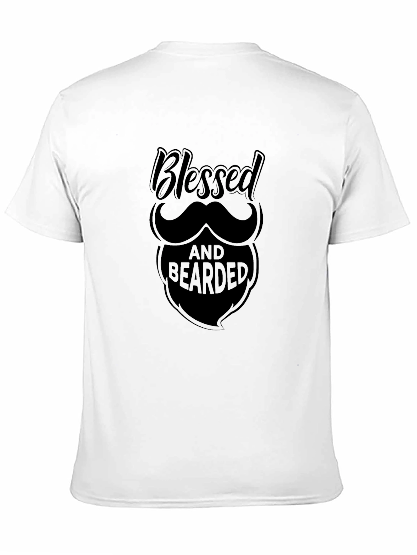 Black Blessed and Bearded Graphic T-Shirt - Black view 11
