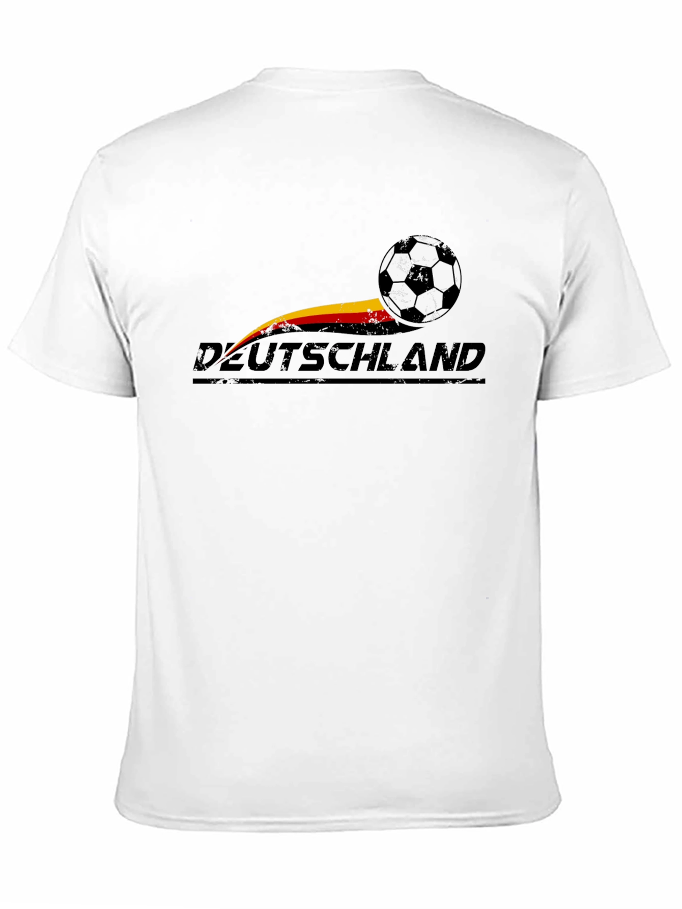 Black Deutschland Soccer Ball T-Shirt - German Pride view 11