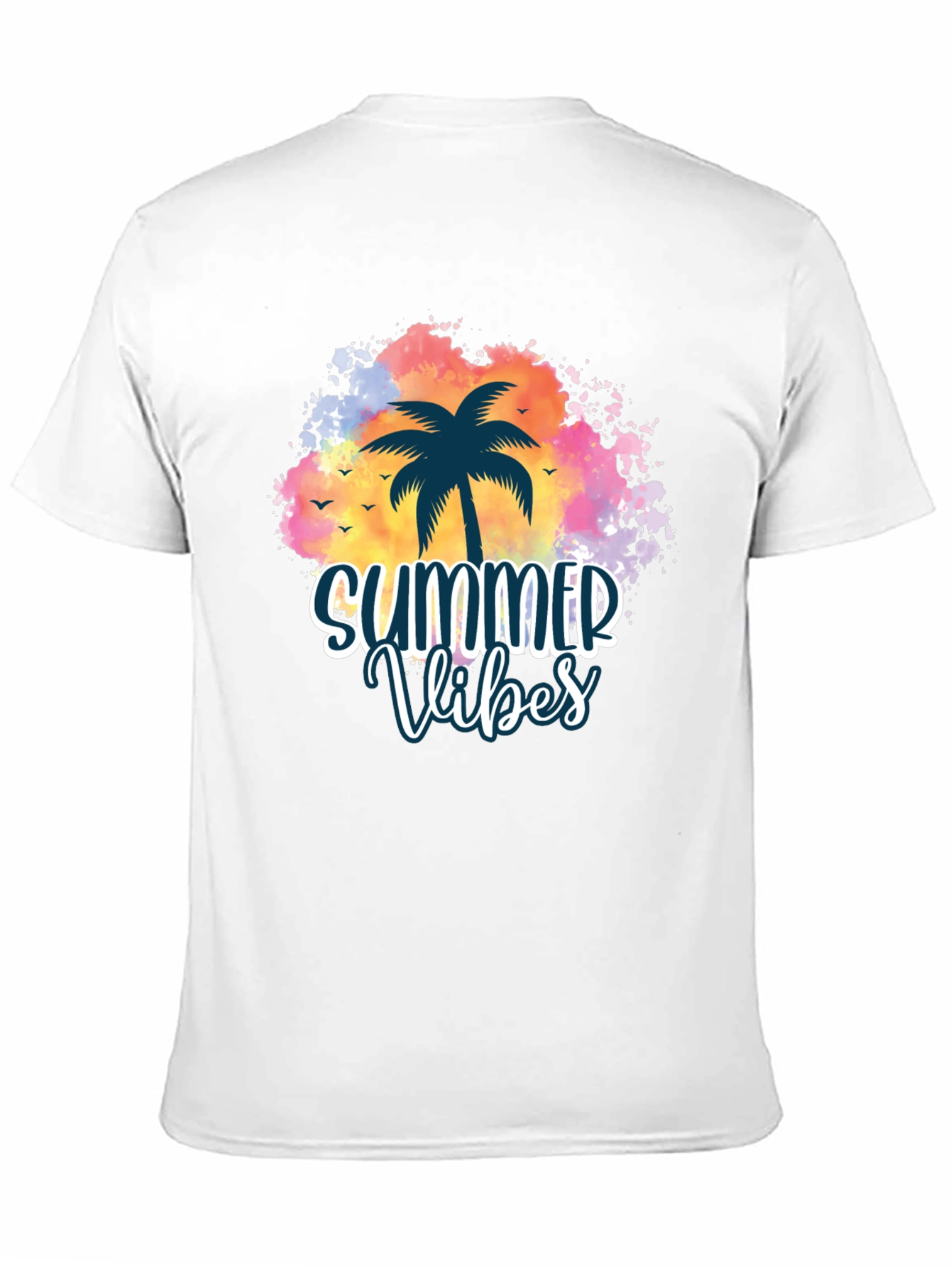 Summer Vibes Palm Tree Graphic Tee - 11