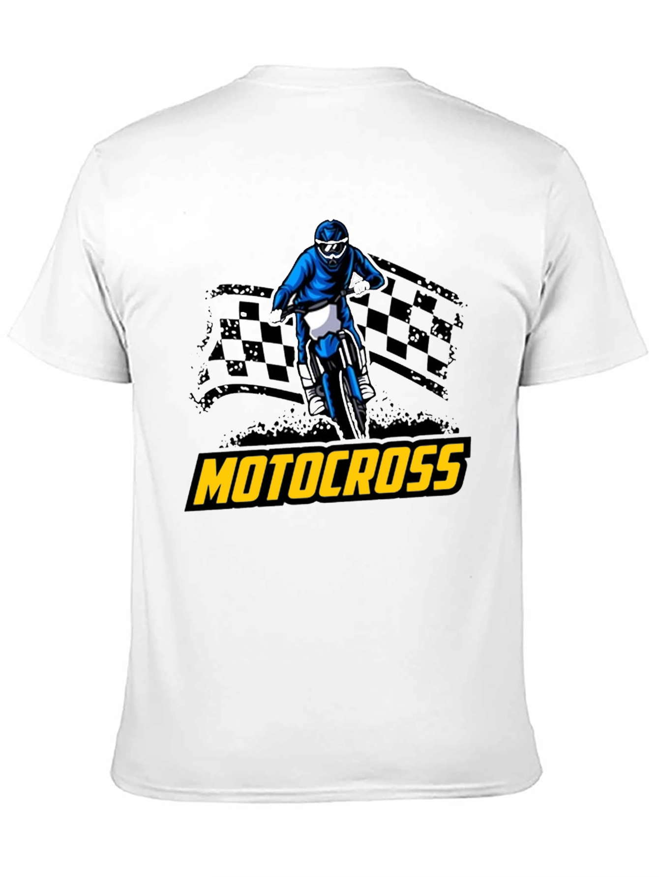 Black Motocross Rider Graphic T-Shirt - Black view 11