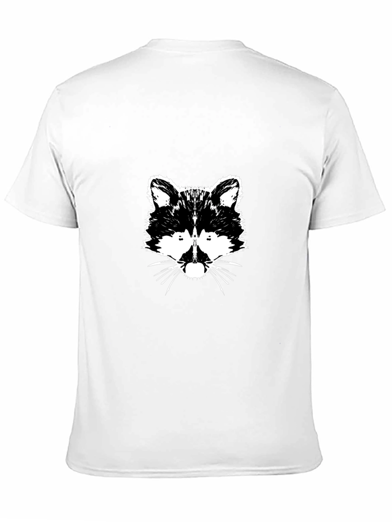 Black Raccoon Graphic Tee - Black Cotton T-Shirt view 11