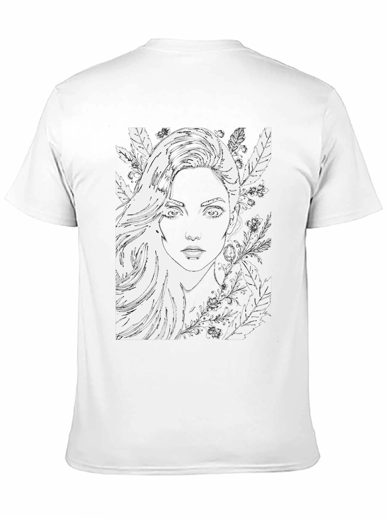 Black Woman Portrait Graphic Black T-Shirt view 11