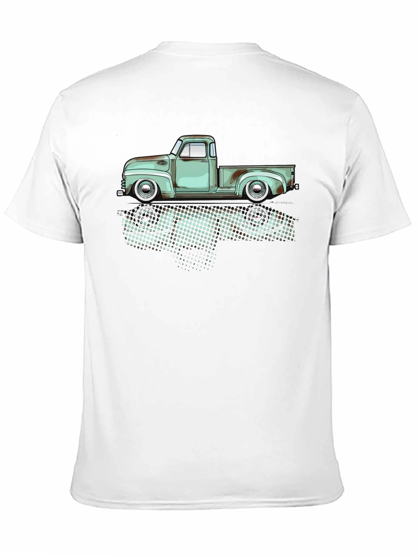 Black Vintage Truck Graphic Tee - Classic Style view 11