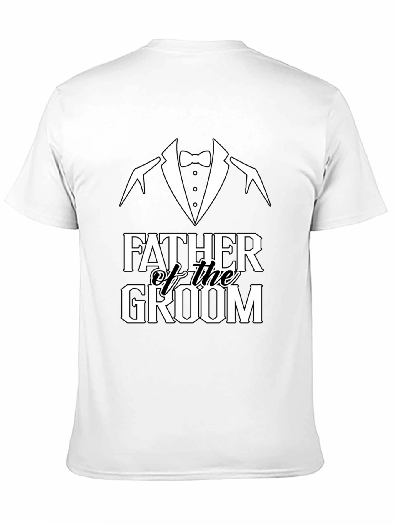 Father of the Groom Tuxedo T-Shirt - Wedding Party Tee - 11