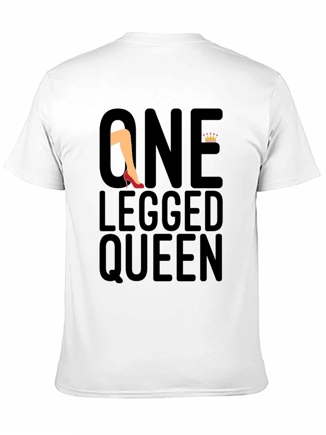 Black One Legged Queen Black Graphic Tee view 11