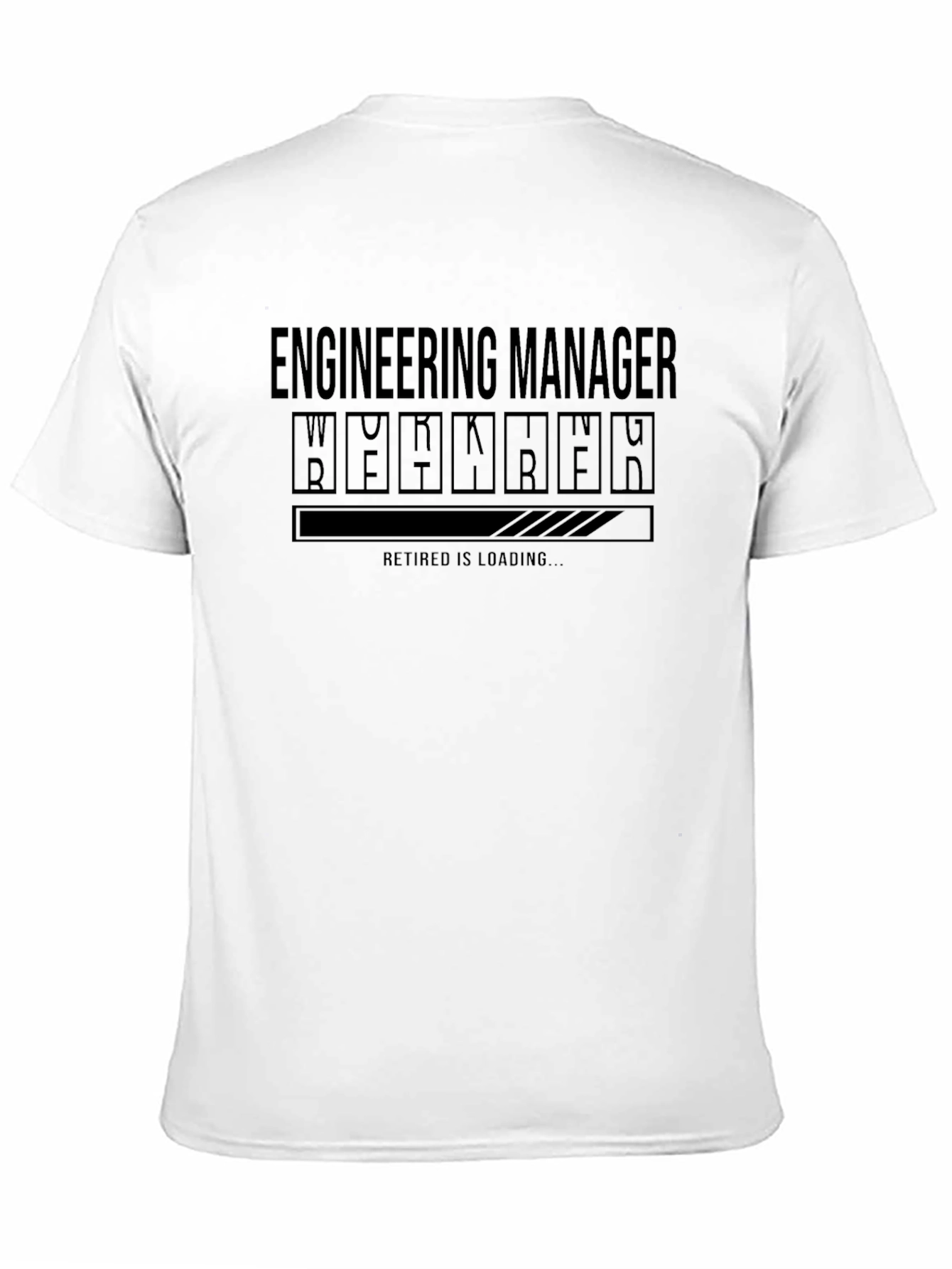 Black Engineering Manager Retirement T-Shirt view 11