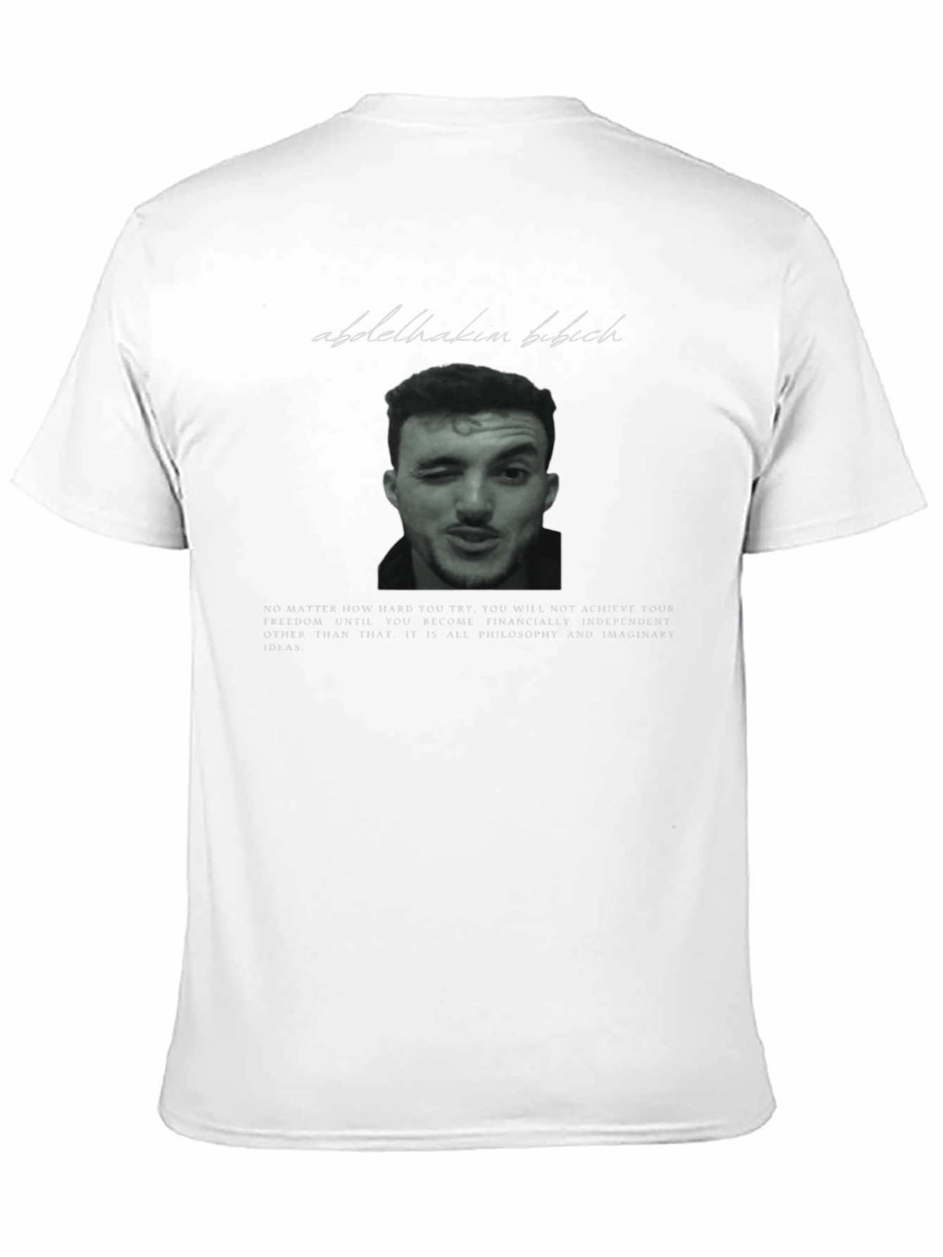 Black Abdelhakim Bibich Graphic T-Shirt view 11