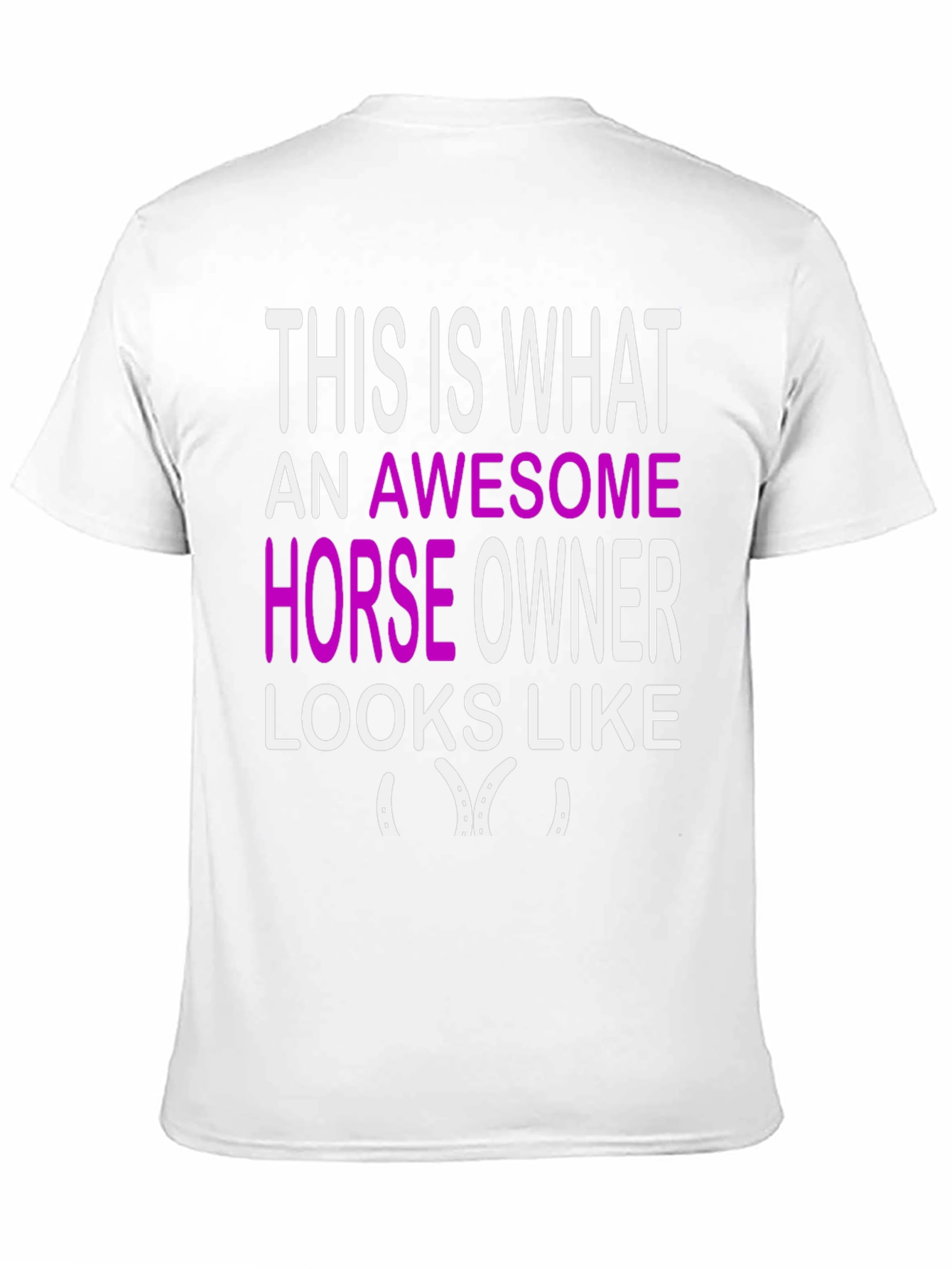 Black Awesome Horse Owner Graphic Tee - Black view 11