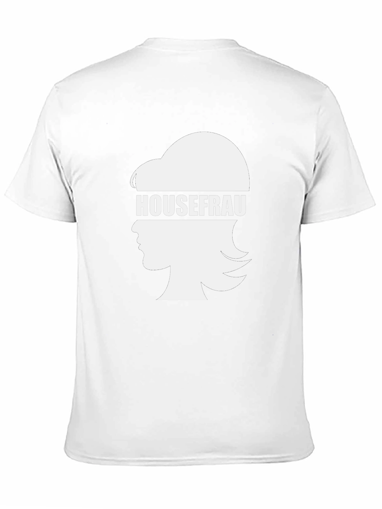 Black Housefrau T-Shirt - Novelty Design view 11