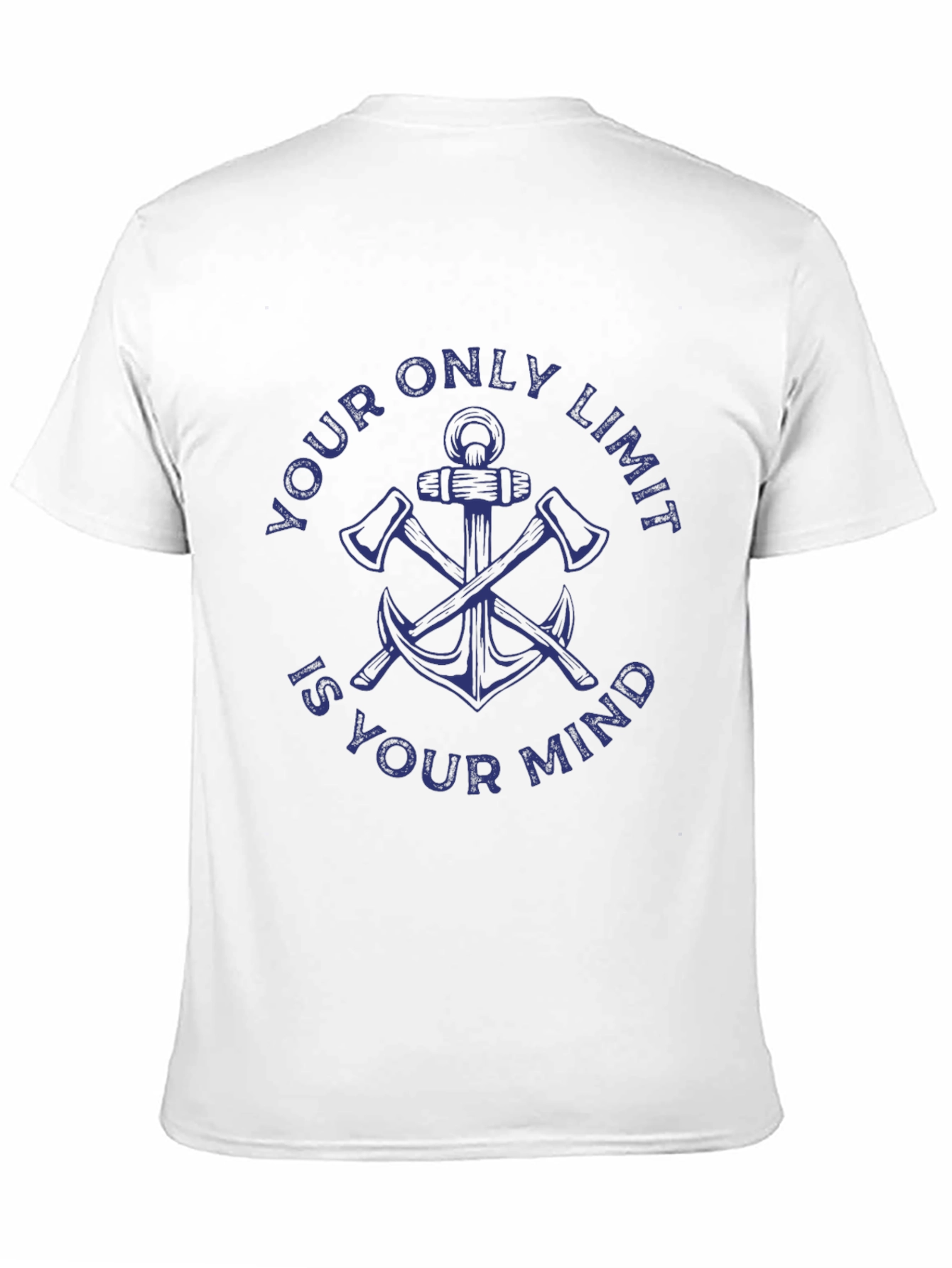 Black Your Only Limit Mind Graphic Tee - Anchor & Axes Design view 11