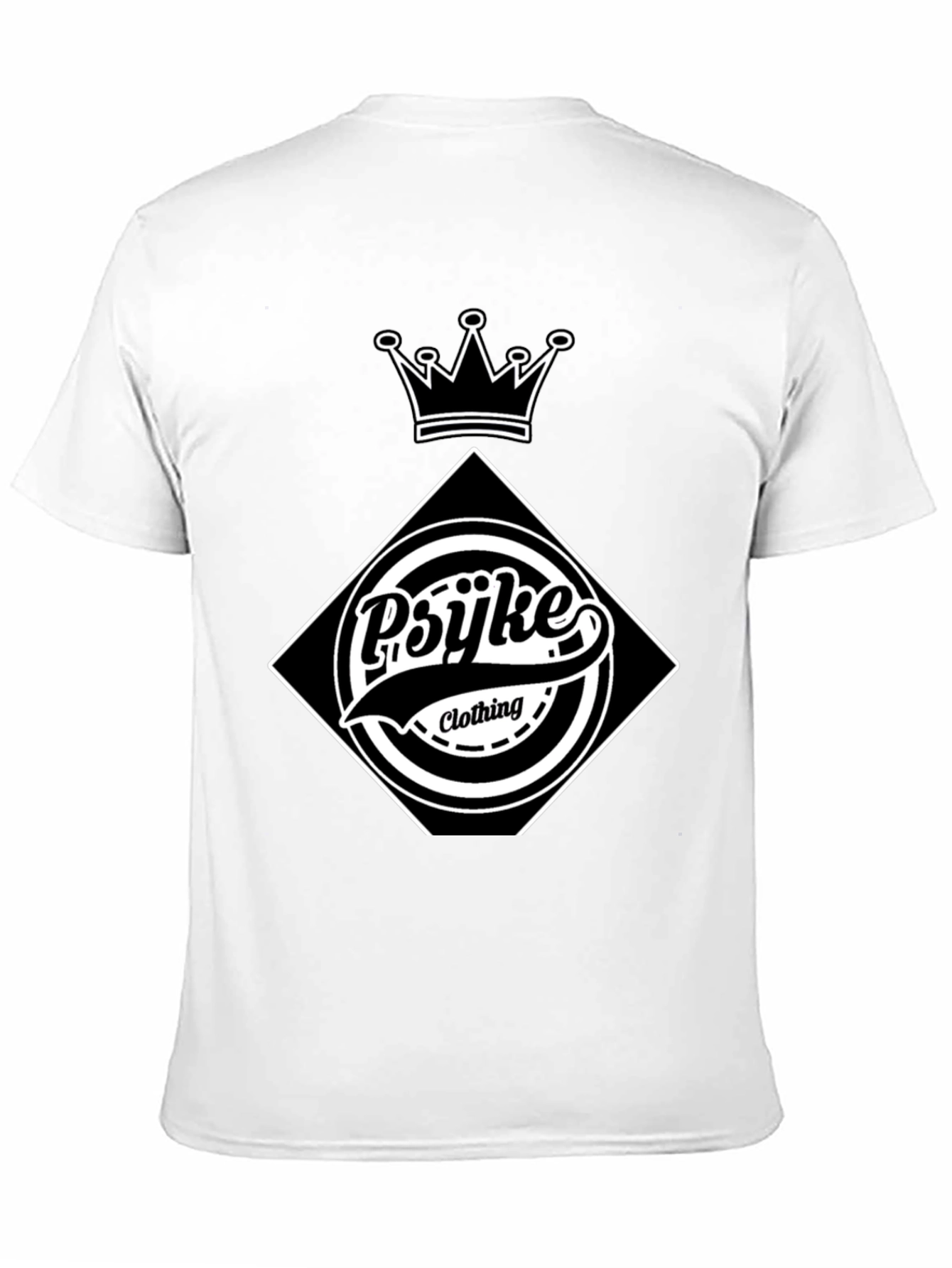 Black Psyke Clothing Graphic Print Black T-Shirt view 11