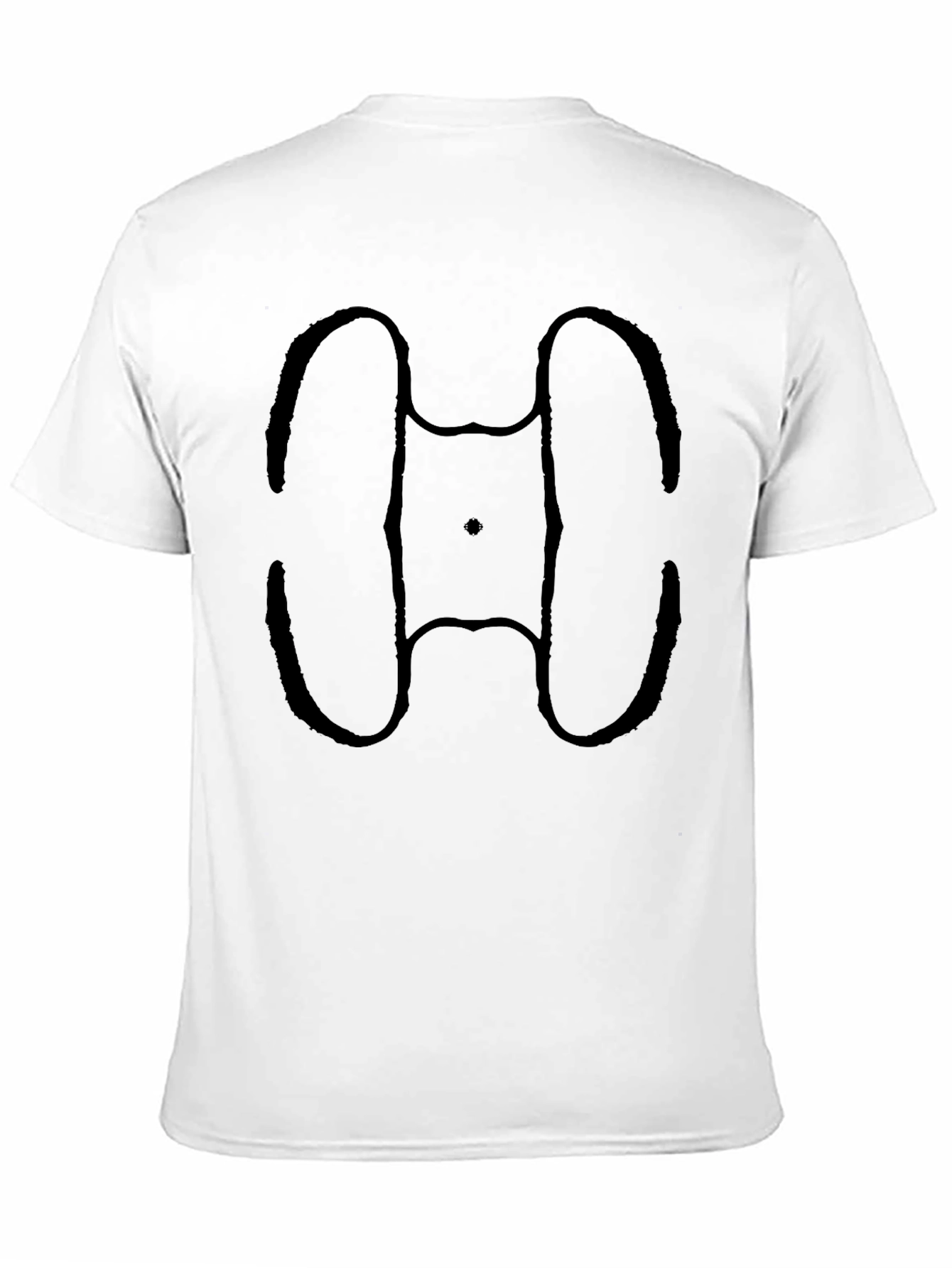 Black Abstract Graphic Print Black T-Shirt view 11