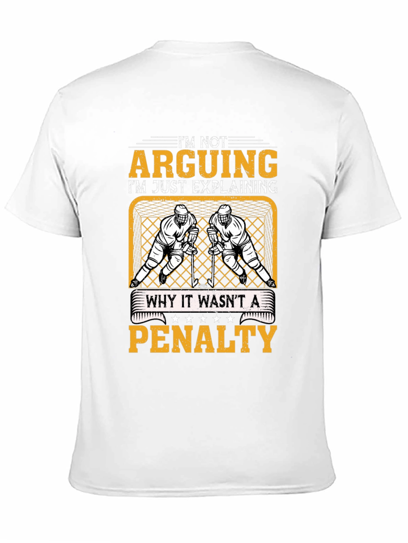 Black Hockey Penalty Argument T-Shirt view 11