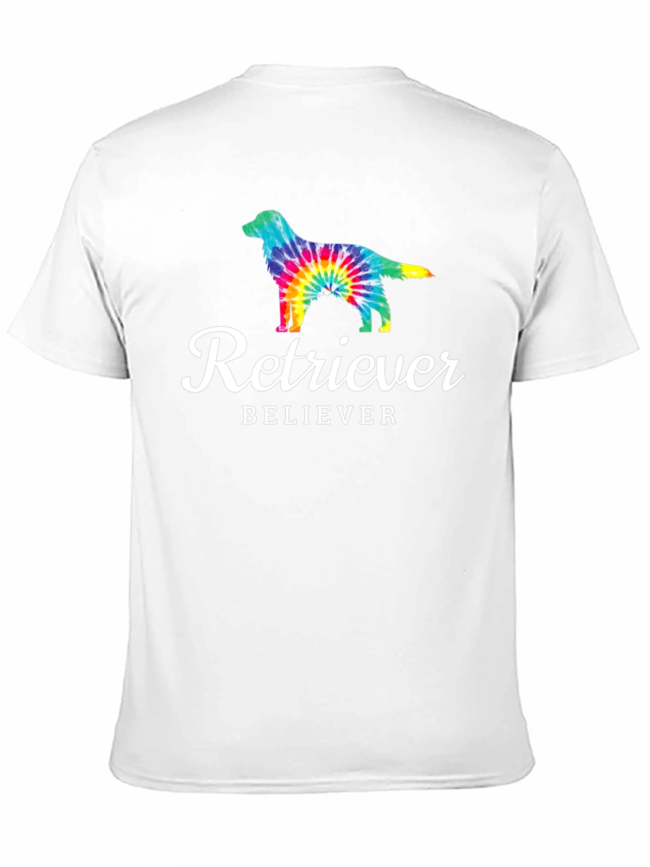 Black Retriever Believer Tie-Dye Dog Graphic Tee view 11
