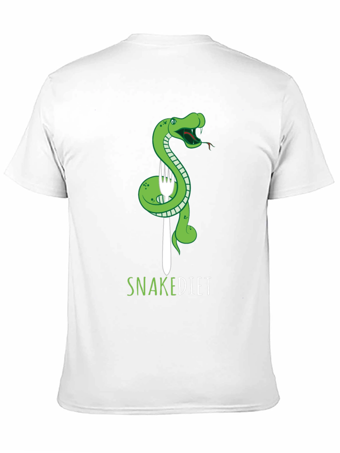 Black Snake Diet T-Shirt - Funny Graphic Tee view 11