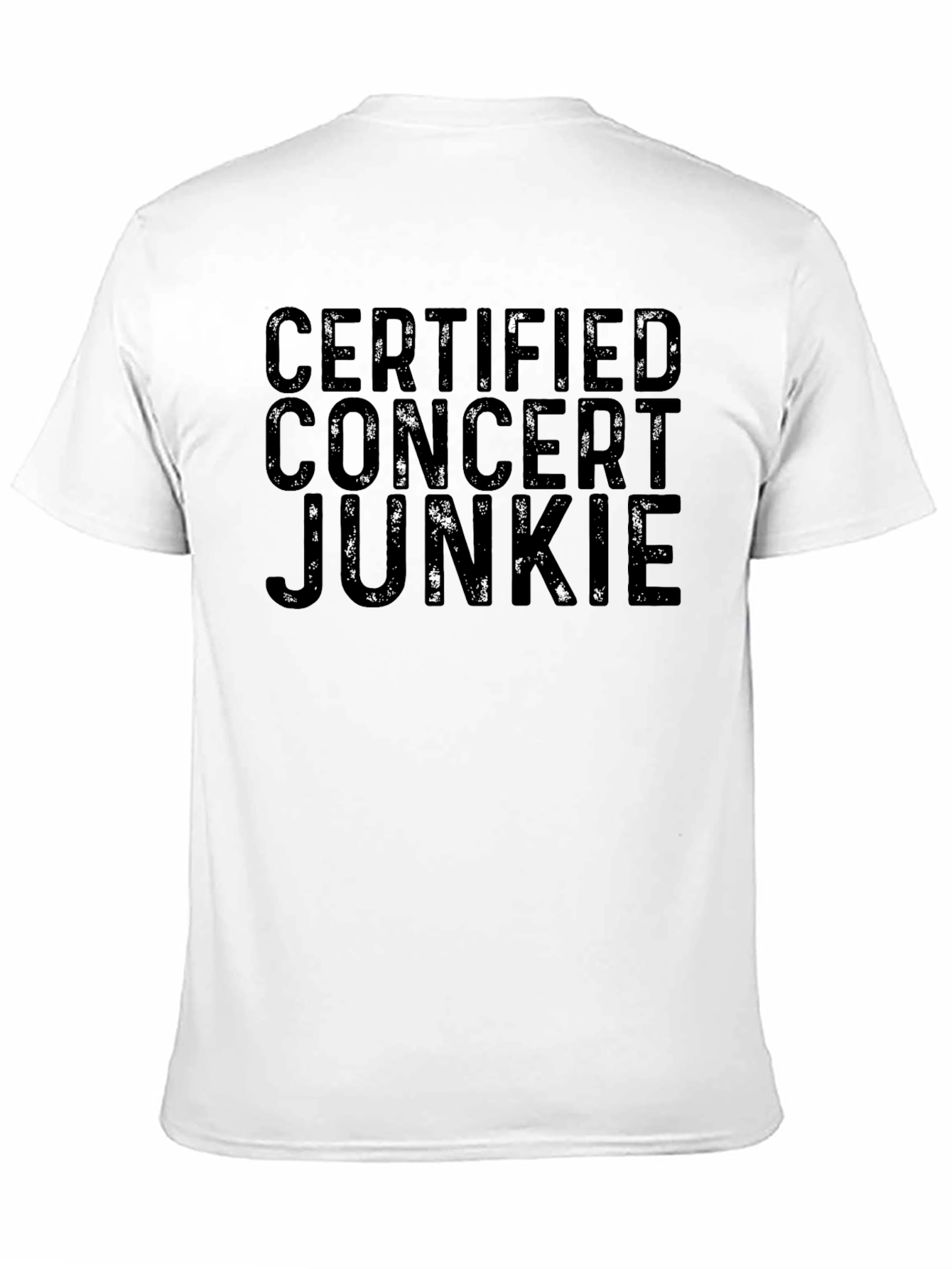 Black Certified Concert Junkie Black Graphic Tee view 11
