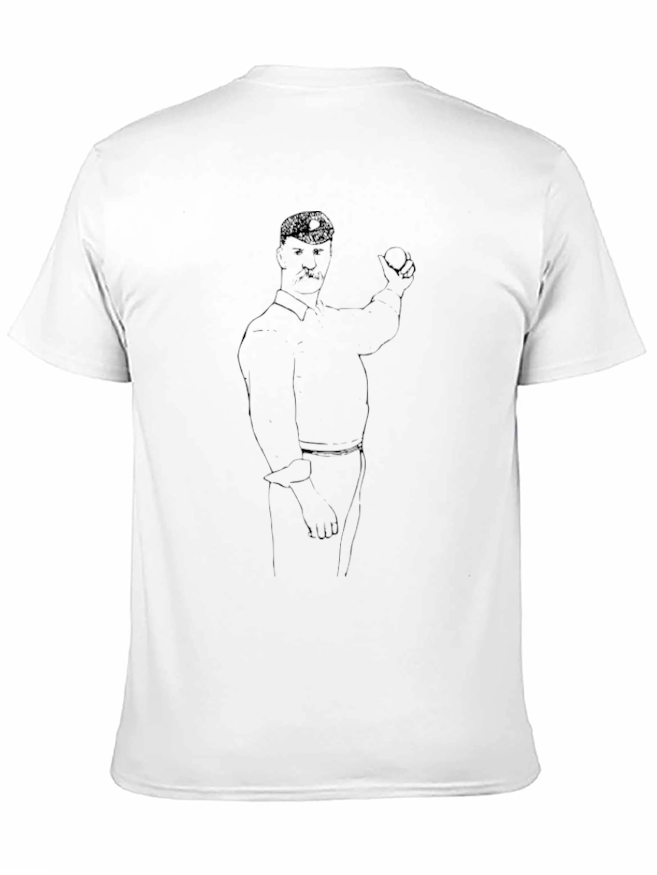 Black Sketch Art T-Shirt - Black, Minimalist Design view 11