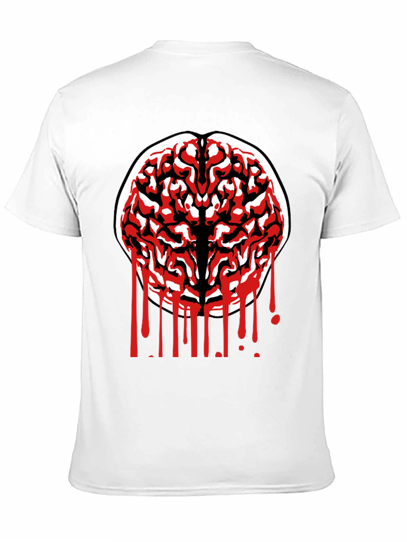Black Brain Graphic Tee - Black Cotton Blend view 11